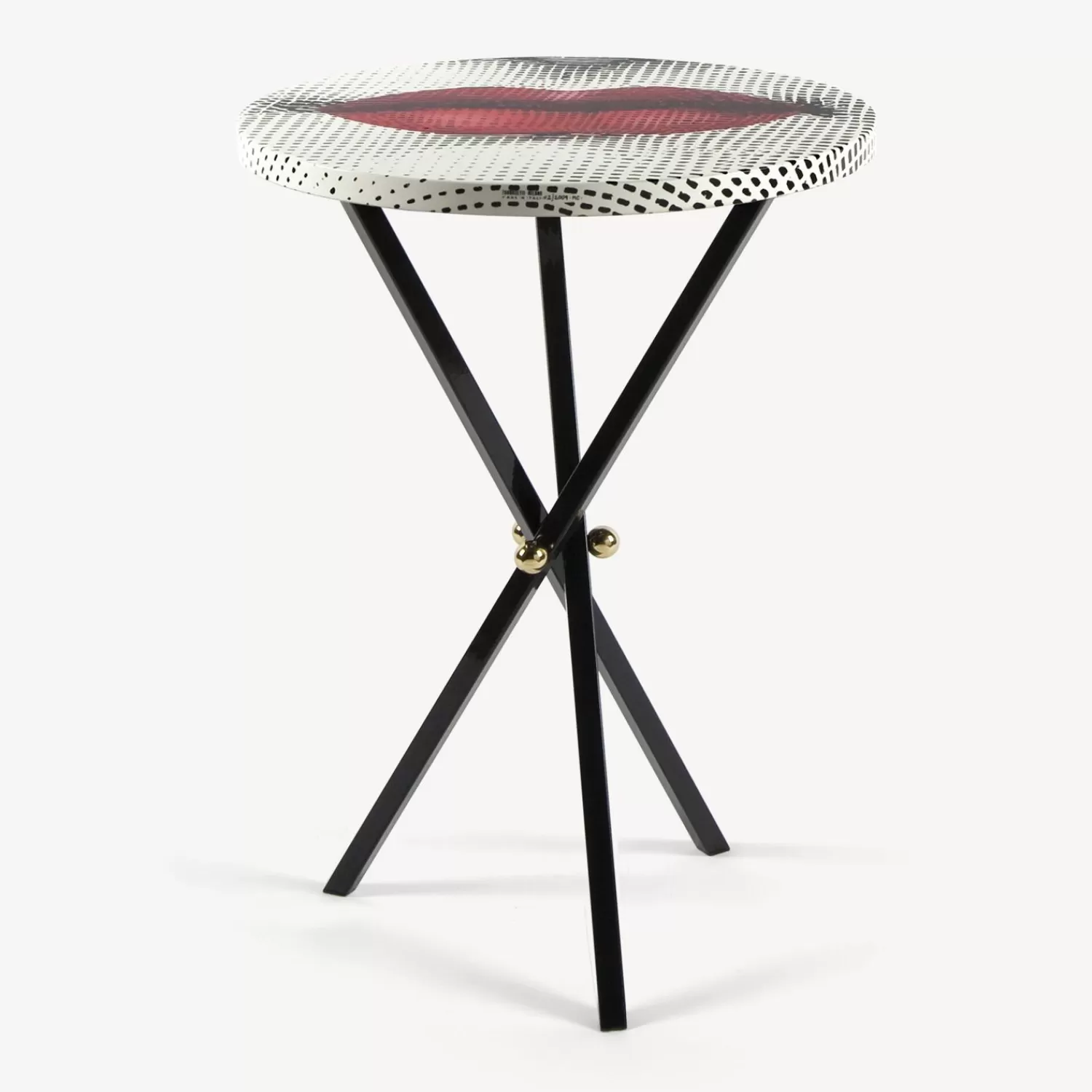 Tables<Fornasetti Coffee Table Bocca White/Black/Red
