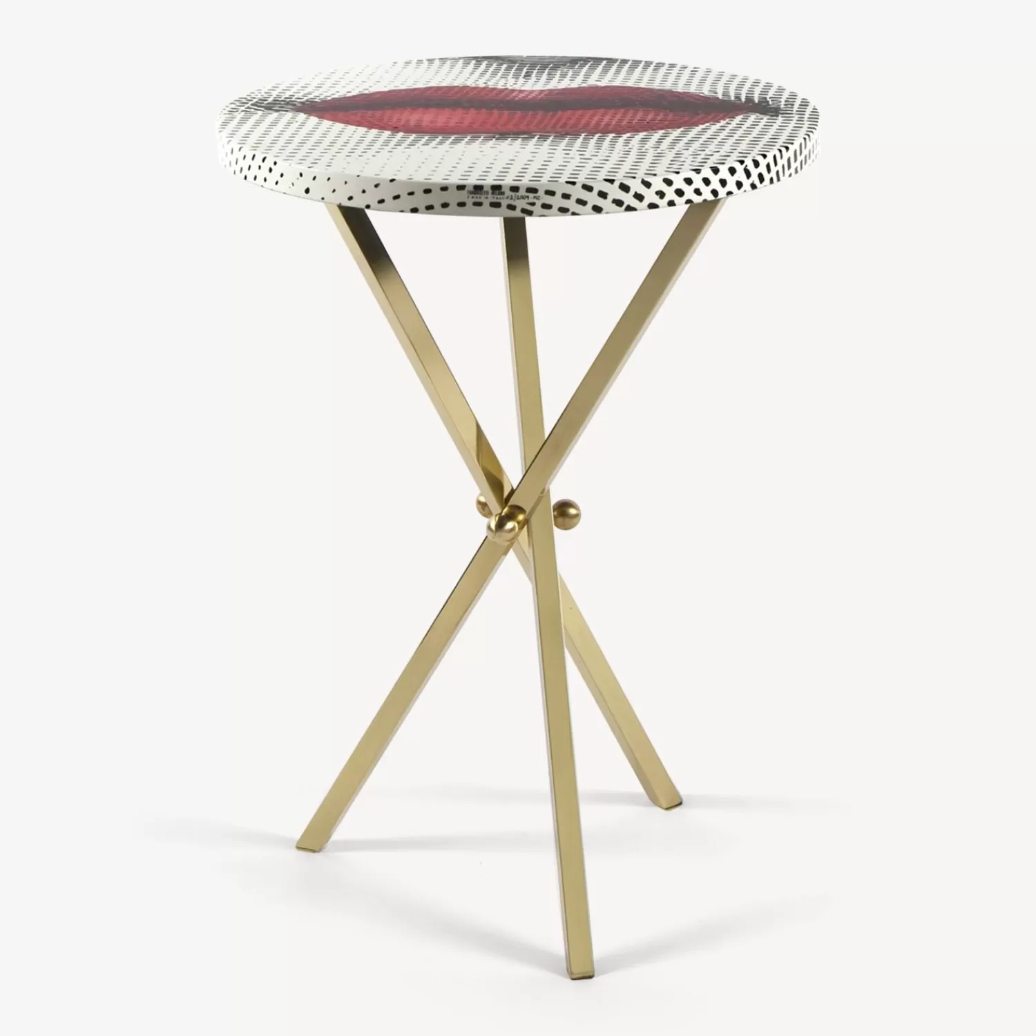 Tables<Fornasetti Coffee Table Bocca White/Black/Red