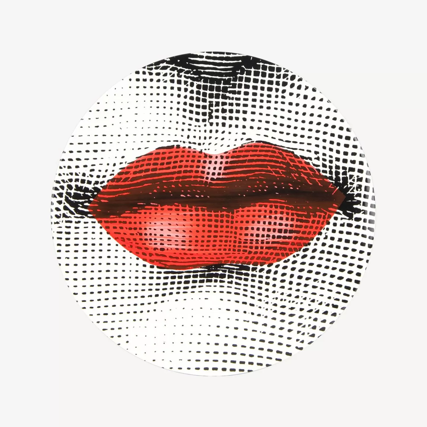 Tables<Fornasetti Coffee Table Bocca White/Black/Red