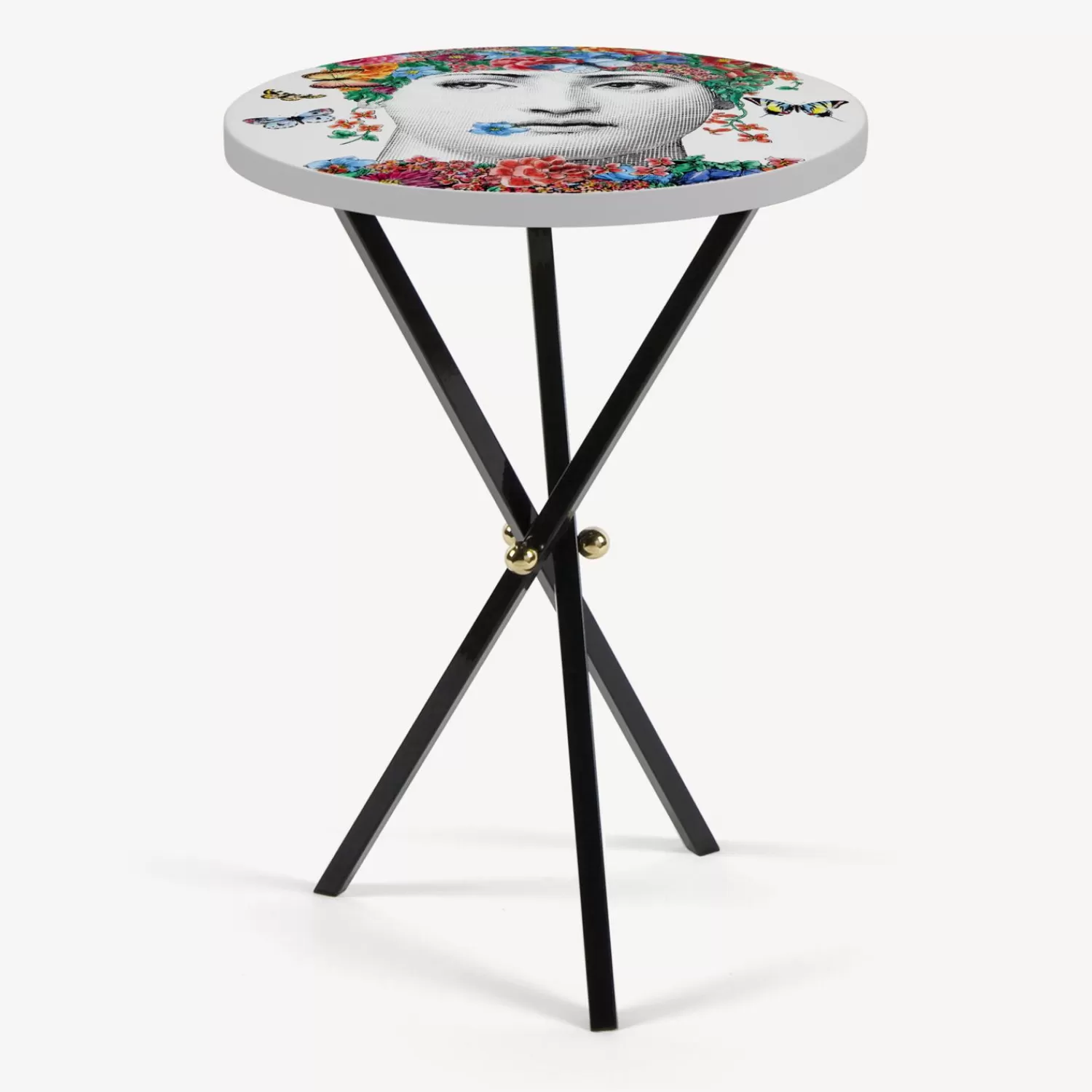 Tables<Fornasetti Coffee Table Fior Di Lina Multicolour