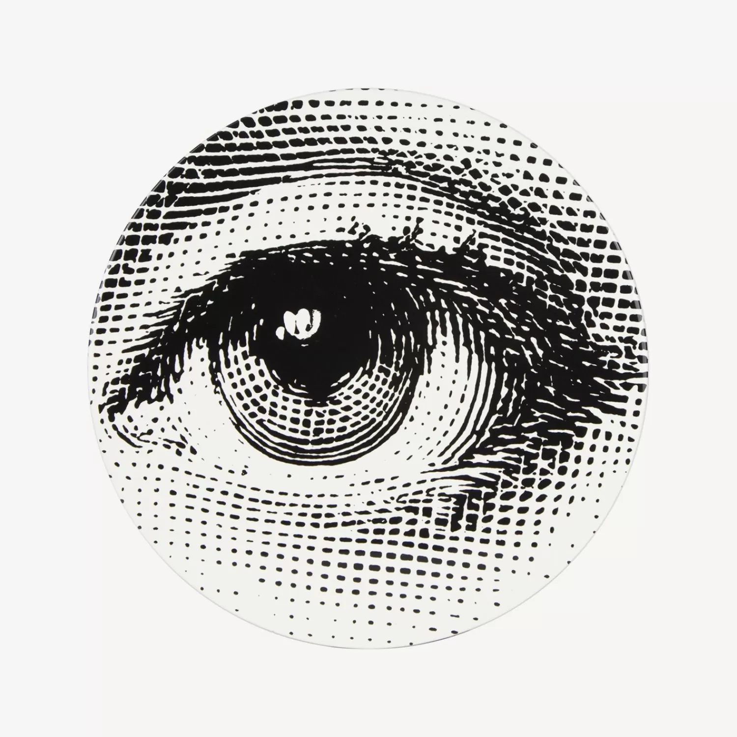 Tables<Fornasetti Coffee Table Occhio White/Black