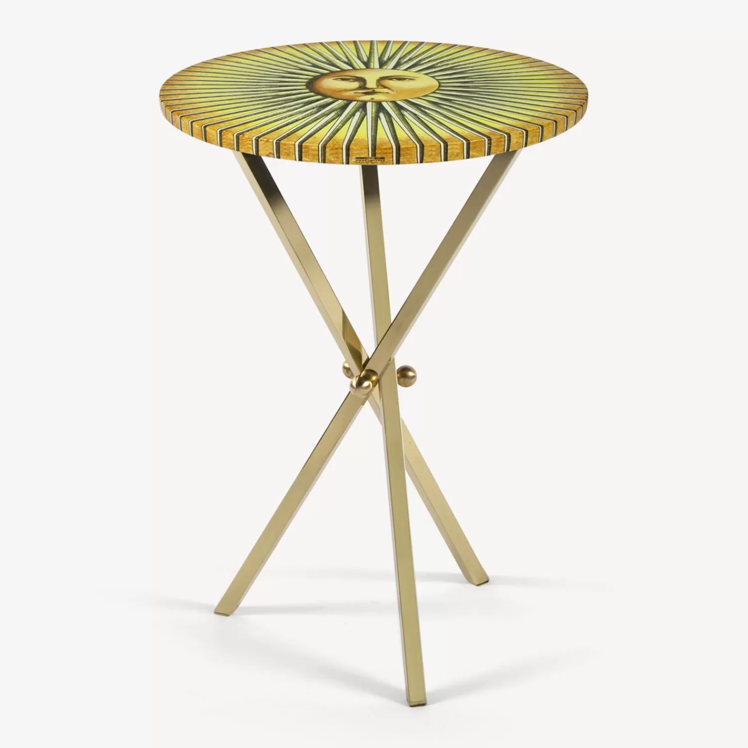 Tables<Fornasetti Coffee Table Sole Splendente Yellow/Black