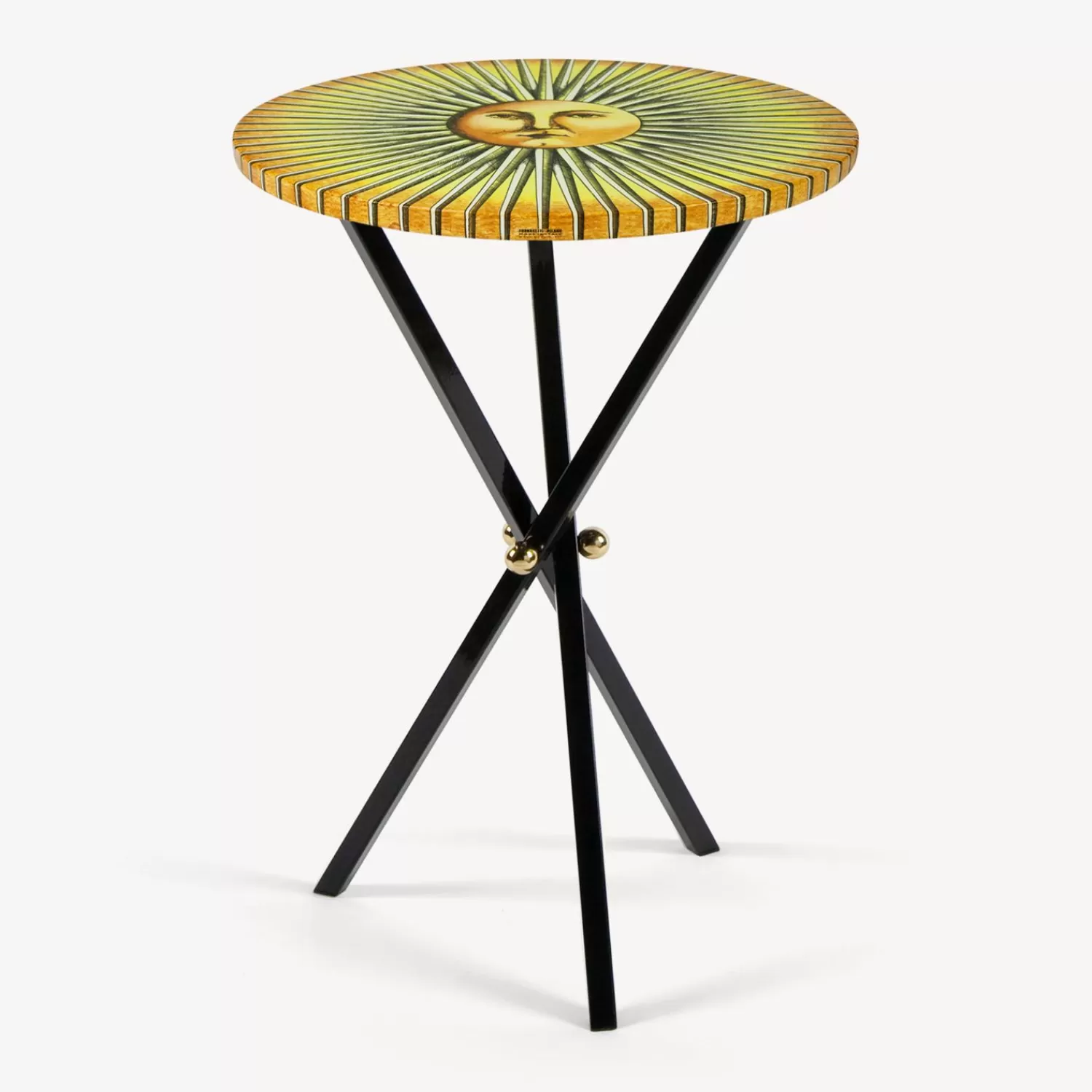 Tables<Fornasetti Coffee Table Sole Splendente Yellow/Black