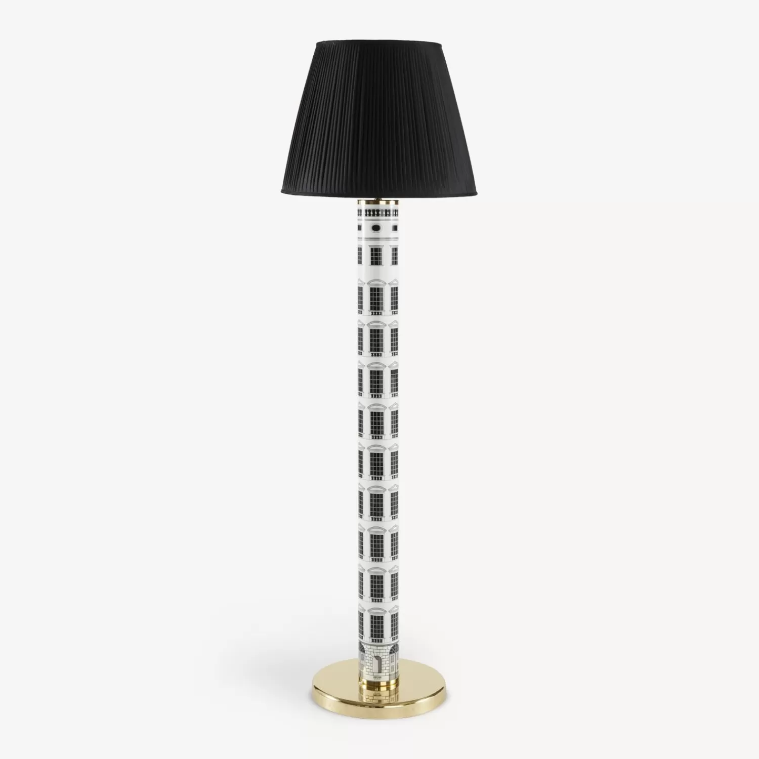 Lamps And Lampshades<Fornasetti Conical Lampshade In Pleated Fabric Black
