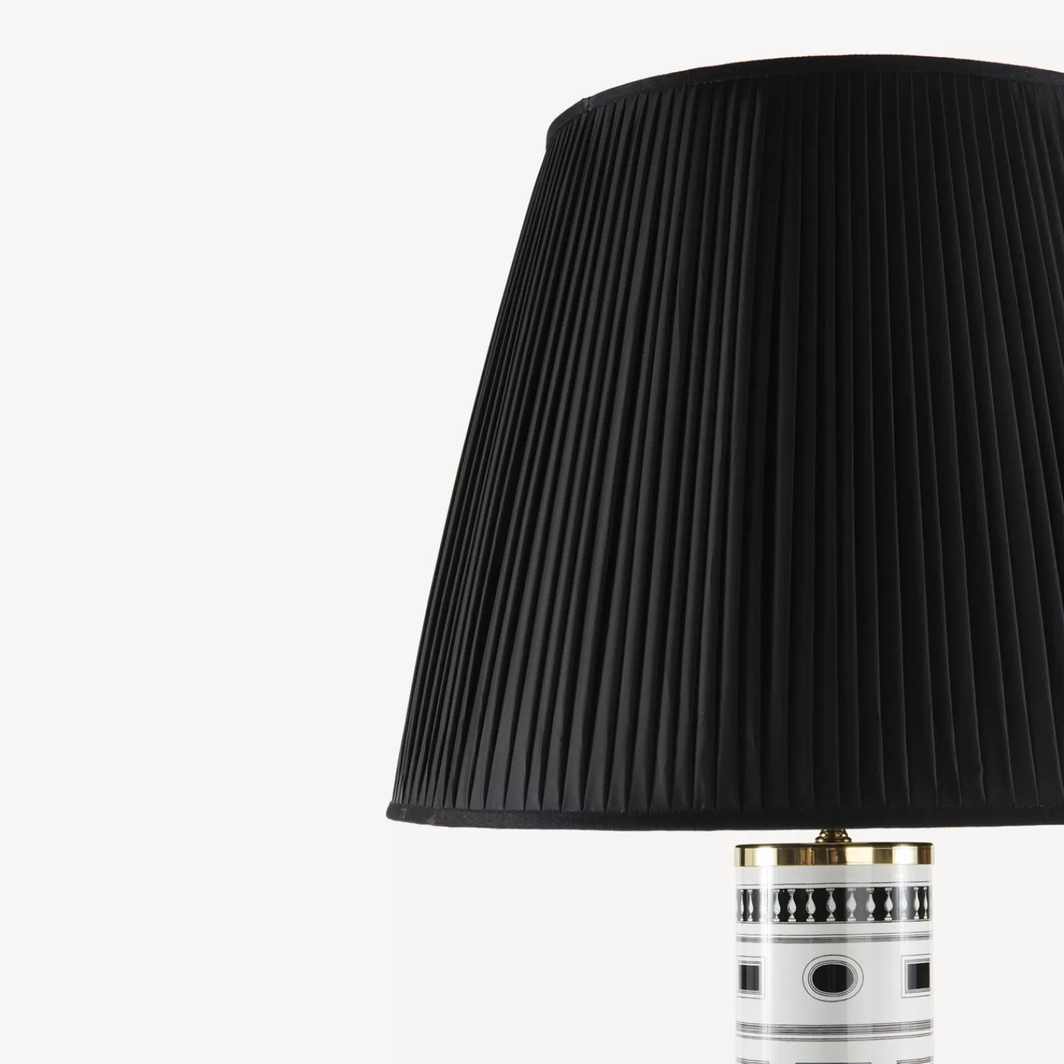 Lamps And Lampshades<Fornasetti Conical Lampshade In Pleated Fabric Black