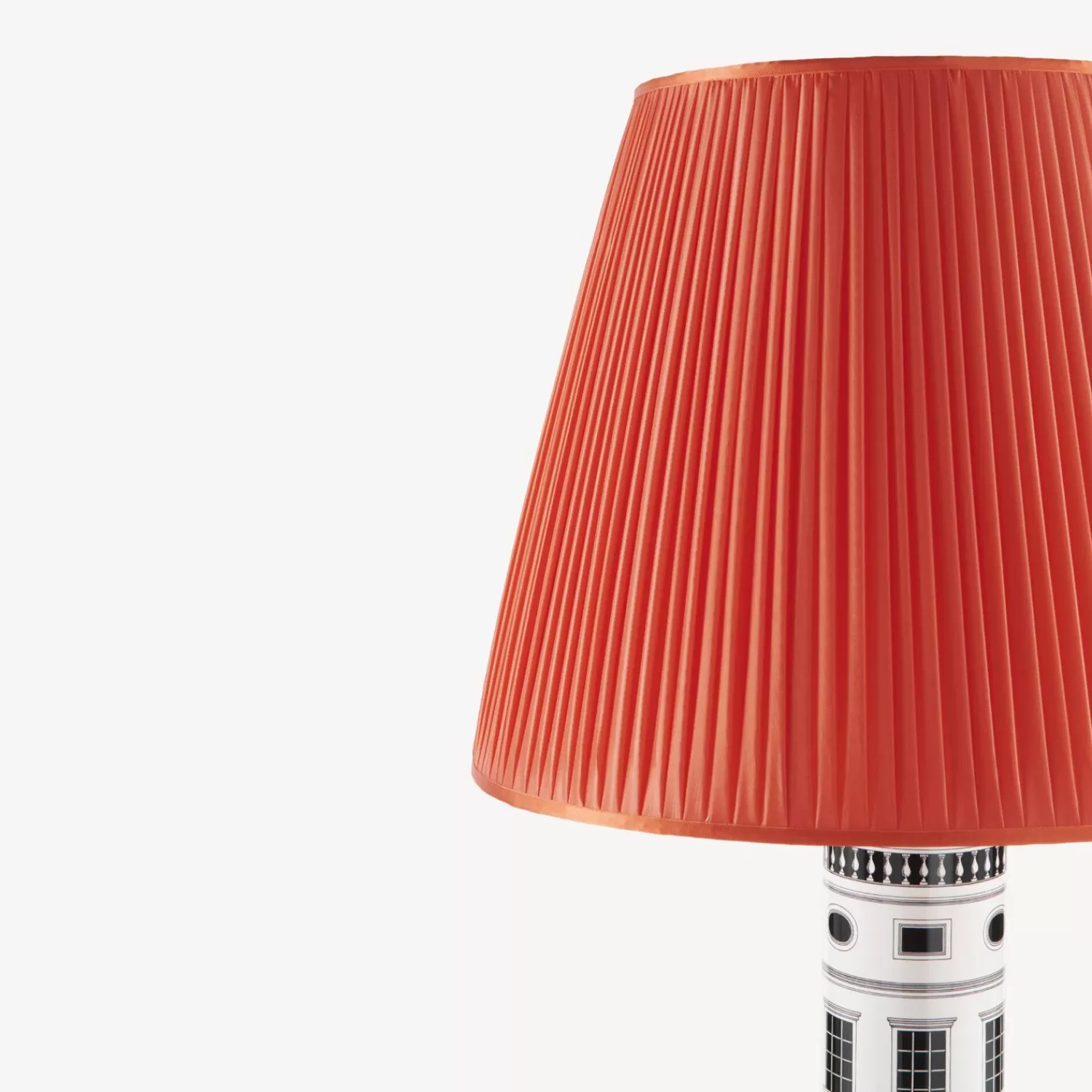 Lamps And Lampshades<Fornasetti Conical Lampshade In Pleated Fabric Rosso