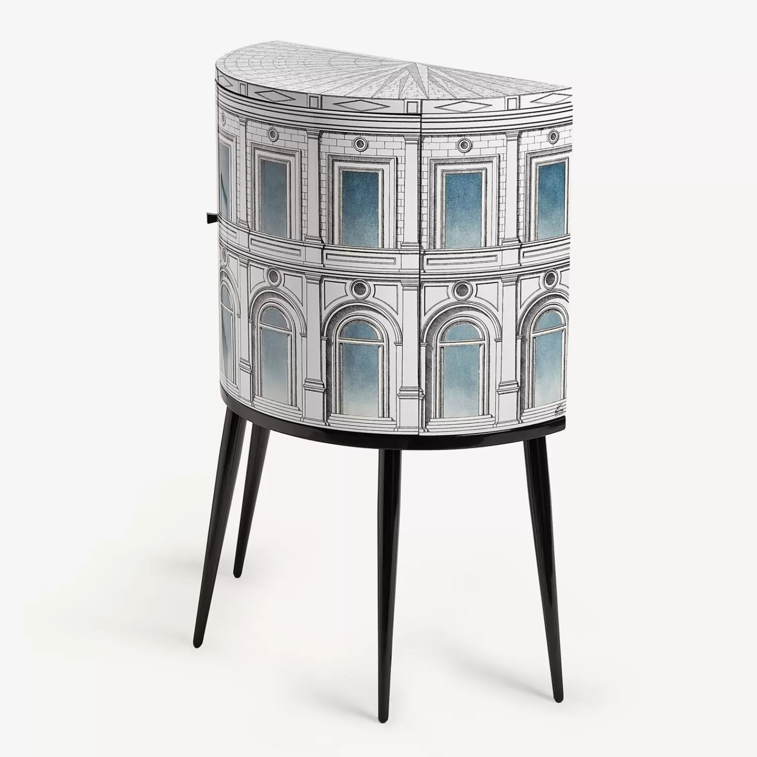 Storage Consoles<Fornasetti Console Architettura Celeste White/Black/Blue