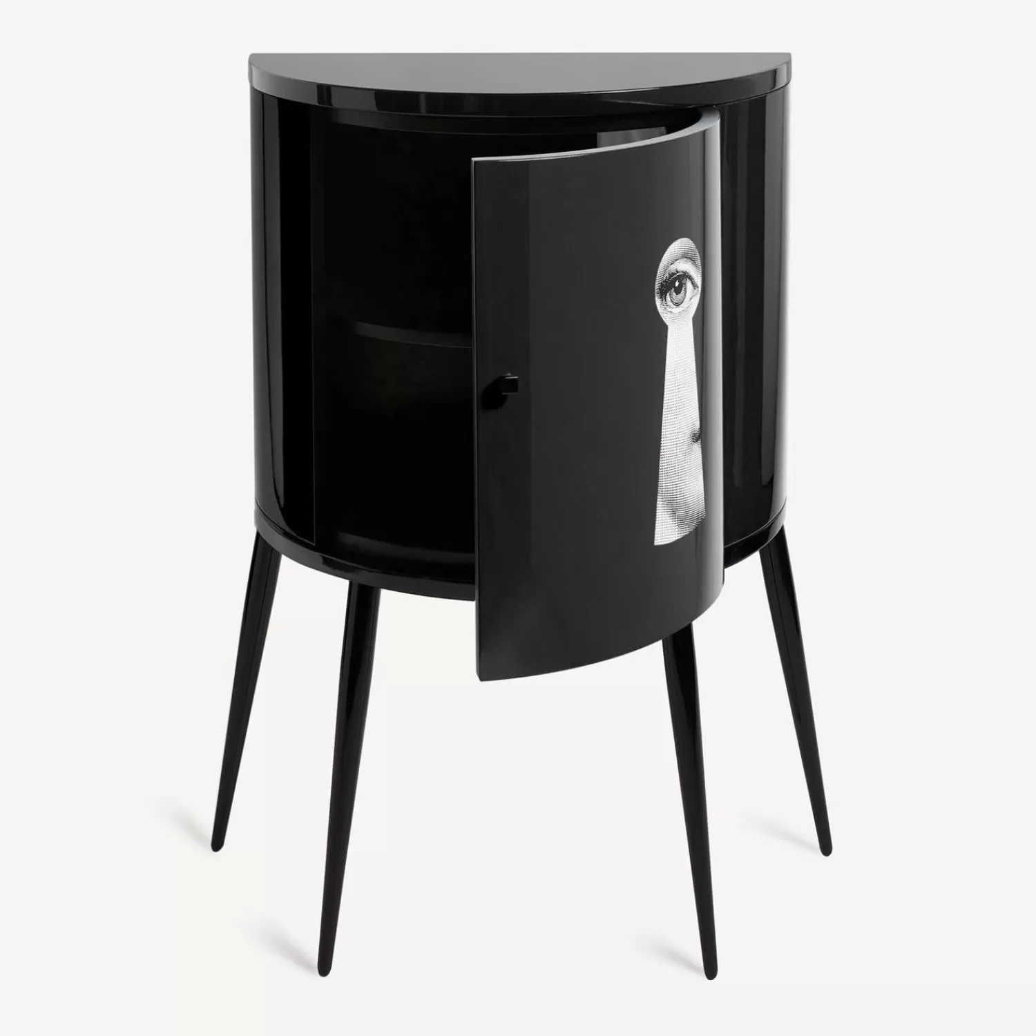 Storage Consoles<Fornasetti Console Serratura White/Black/Gold