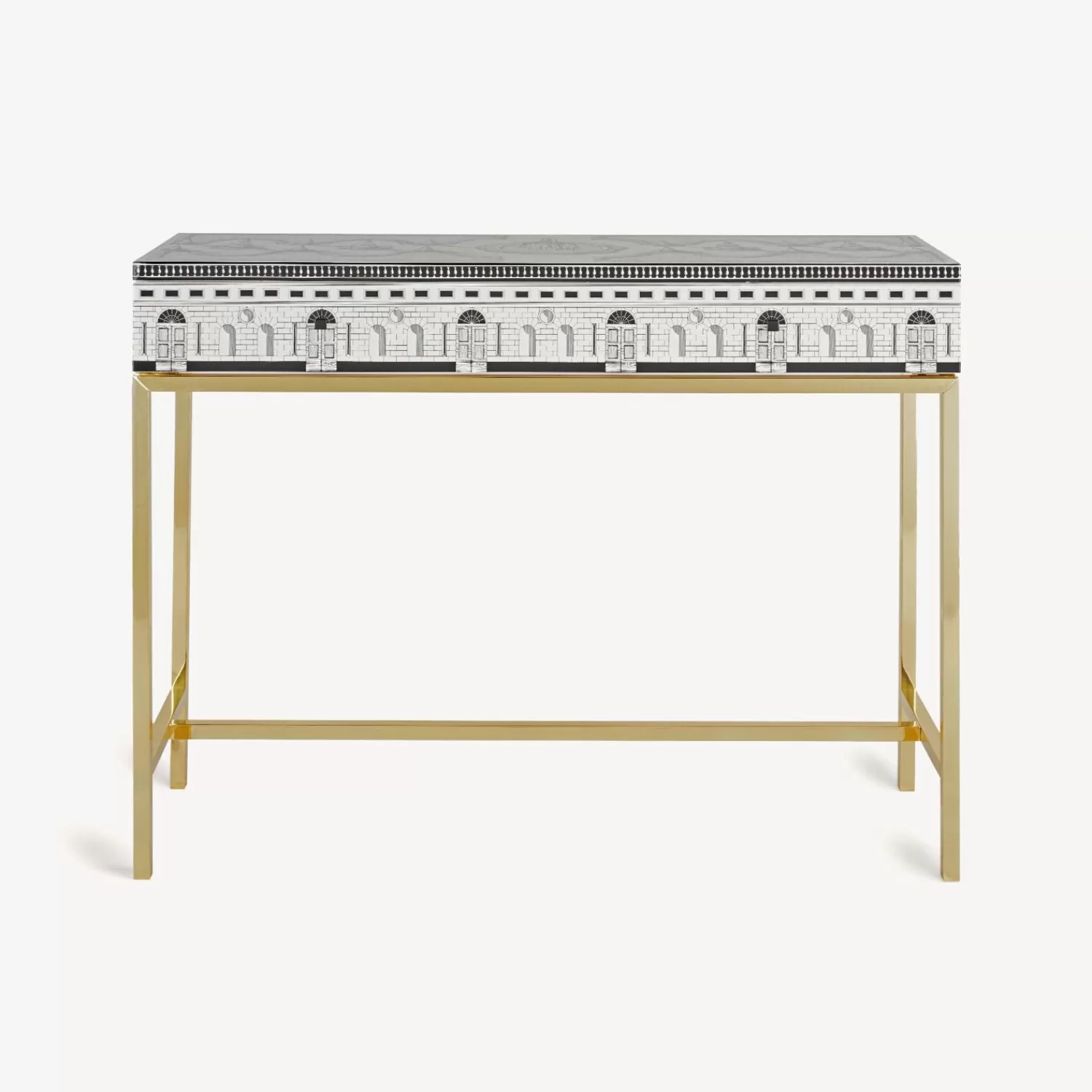 Storage Consoles<Fornasetti Console With Drawer Architettura White/Black