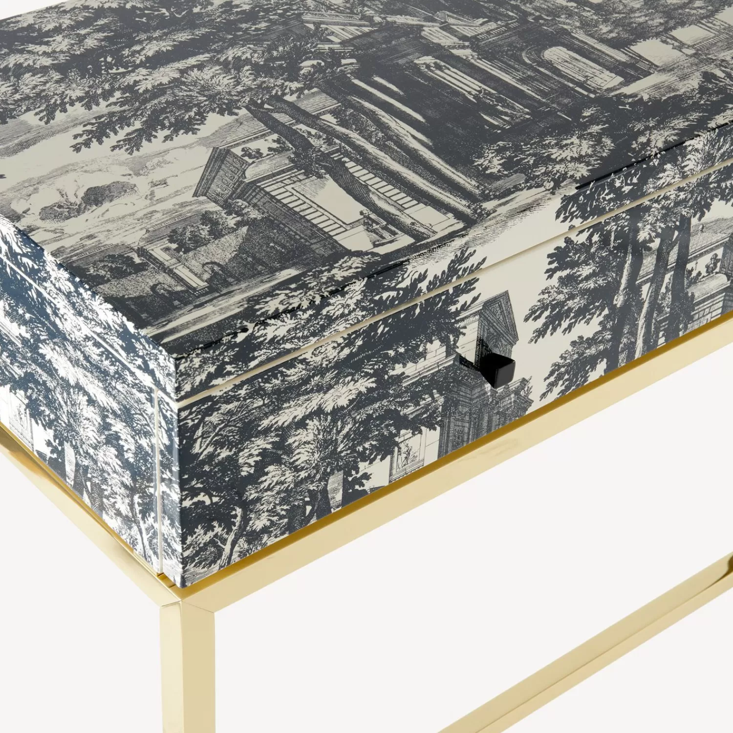 Storage Consoles<Fornasetti Console With Drawer Giardino Settecentesco Blue/Ivory