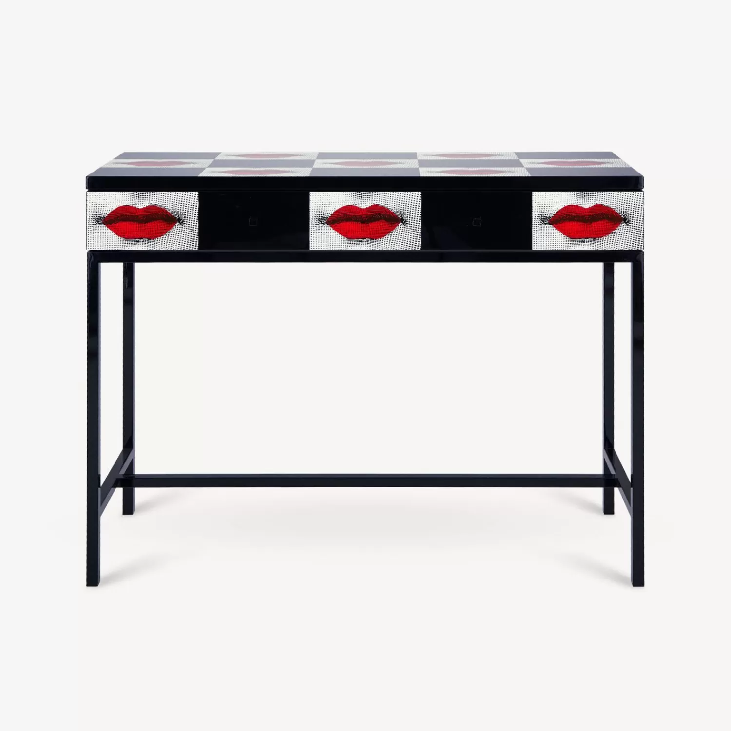 Storage Consoles<Fornasetti Console With Drawer Kiss Red/White/Black
