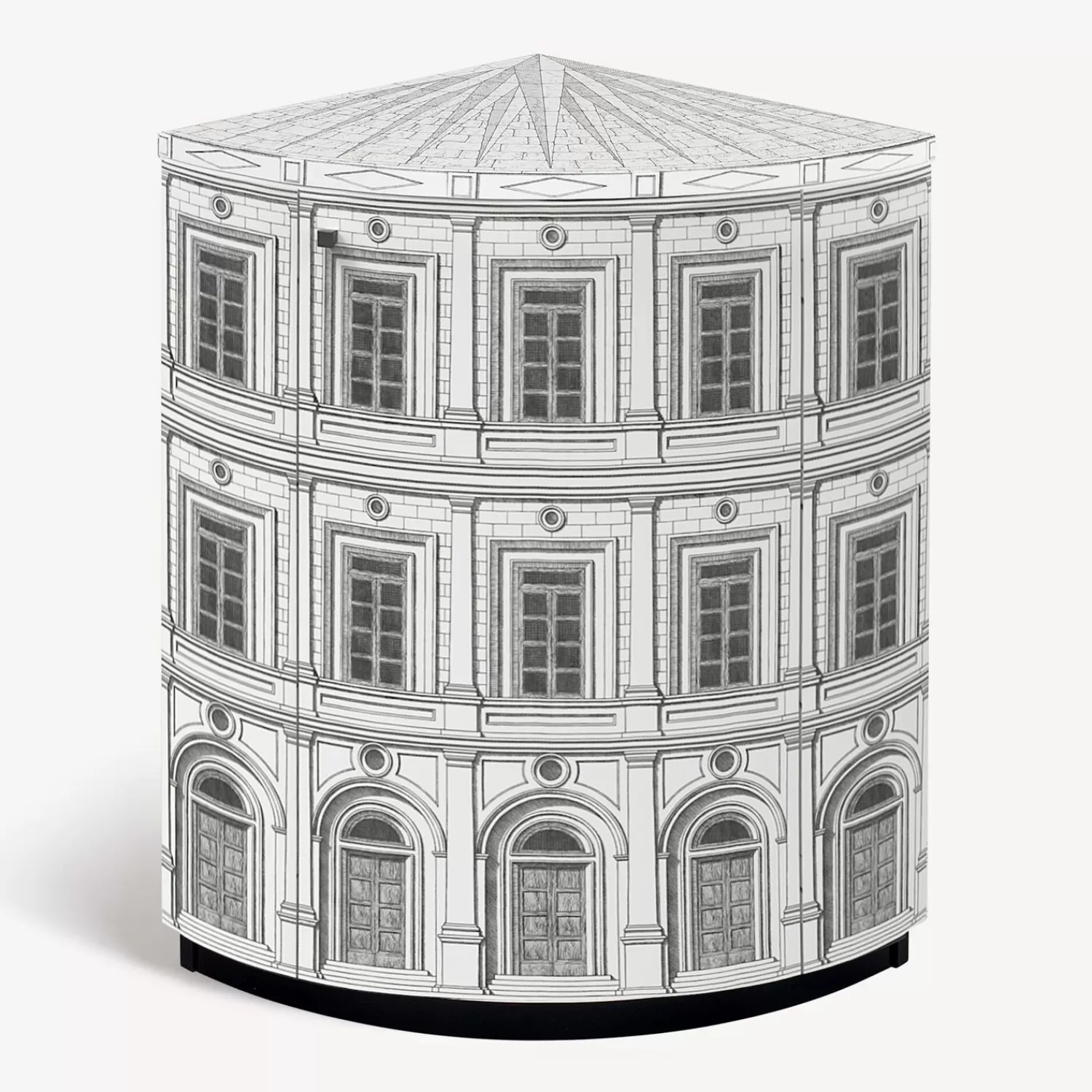 Cabinets<Fornasetti Corner Cabinet Architettura White/Black