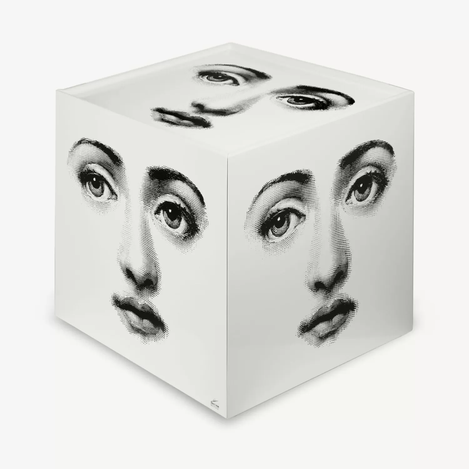 Cabinets<Fornasetti Cube With Drawer Viso White/Black