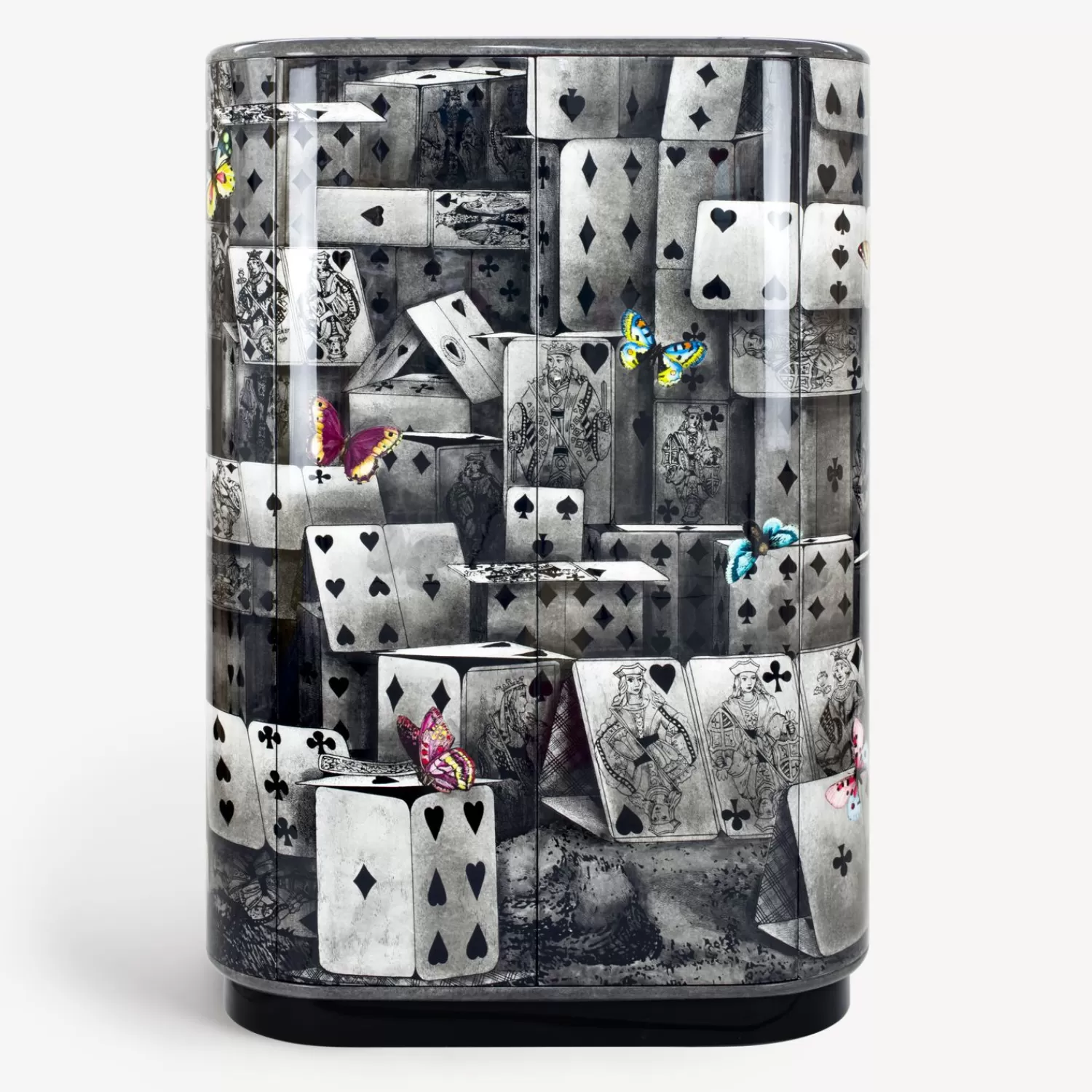 Curved Cabinets<Fornasetti Curved Cabinet Notturno Multicolour