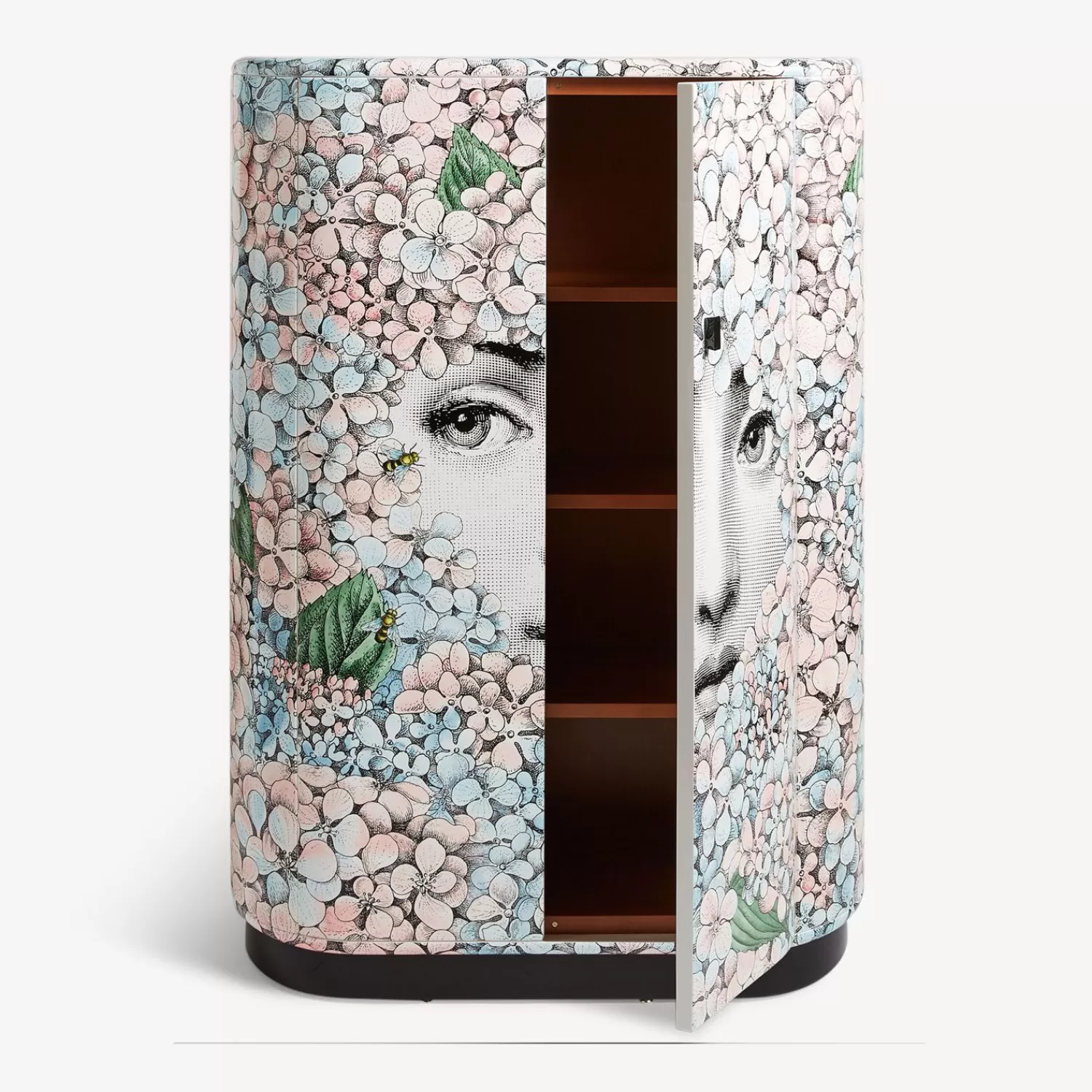 Curved Cabinets<Fornasetti Curved Cabinet Ortensia Multicolour