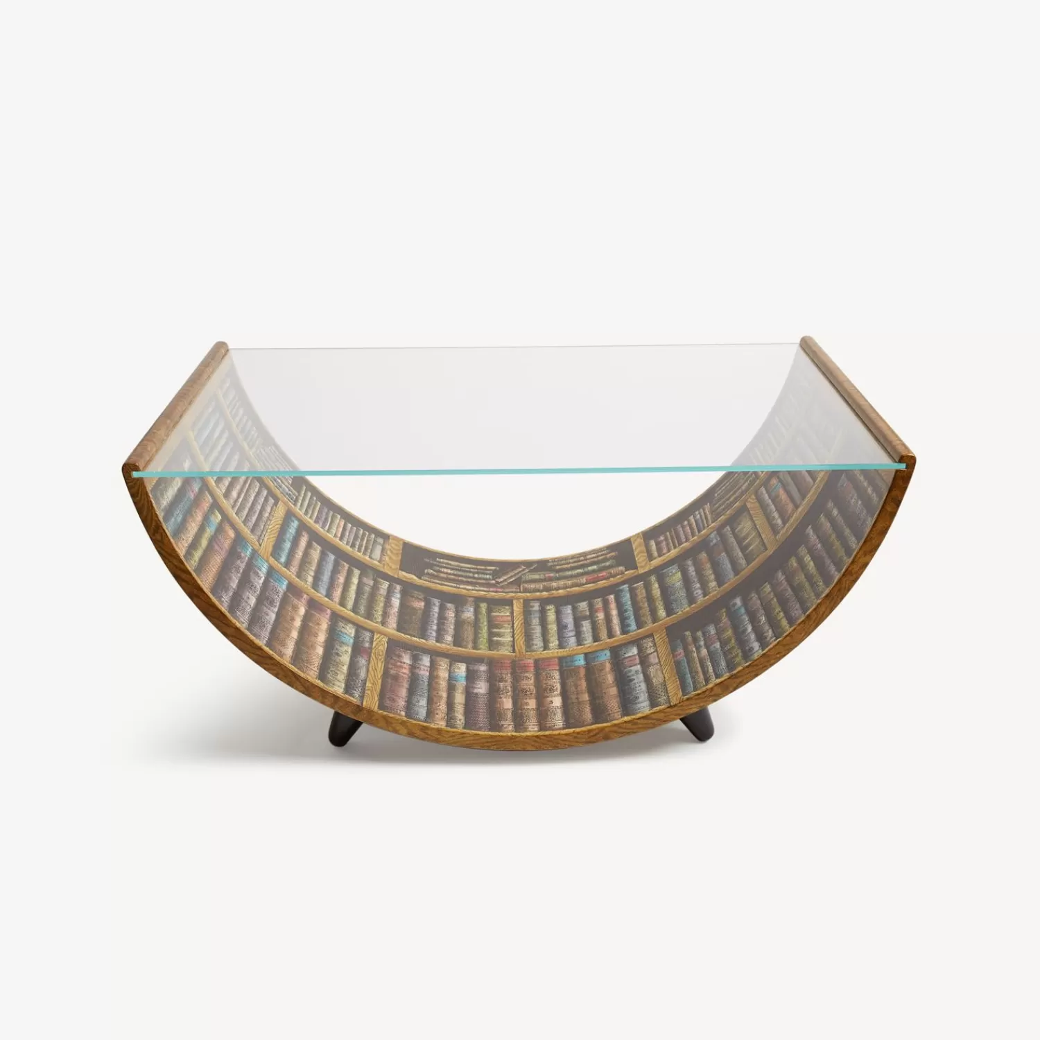 Tables<Fornasetti Curved Table Libri Multicolour