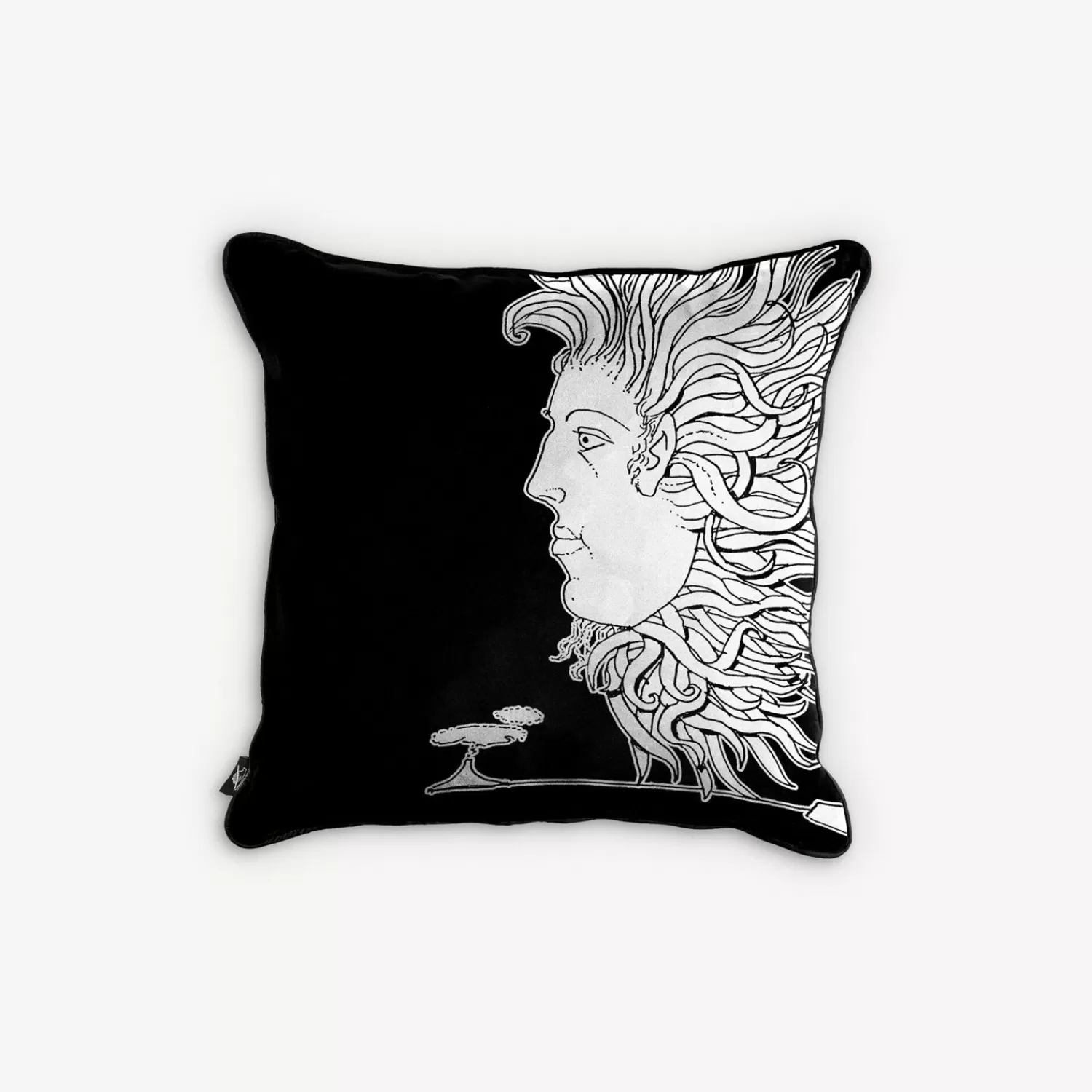 Cushions<Fornasetti Cushion Solitudo White/Black