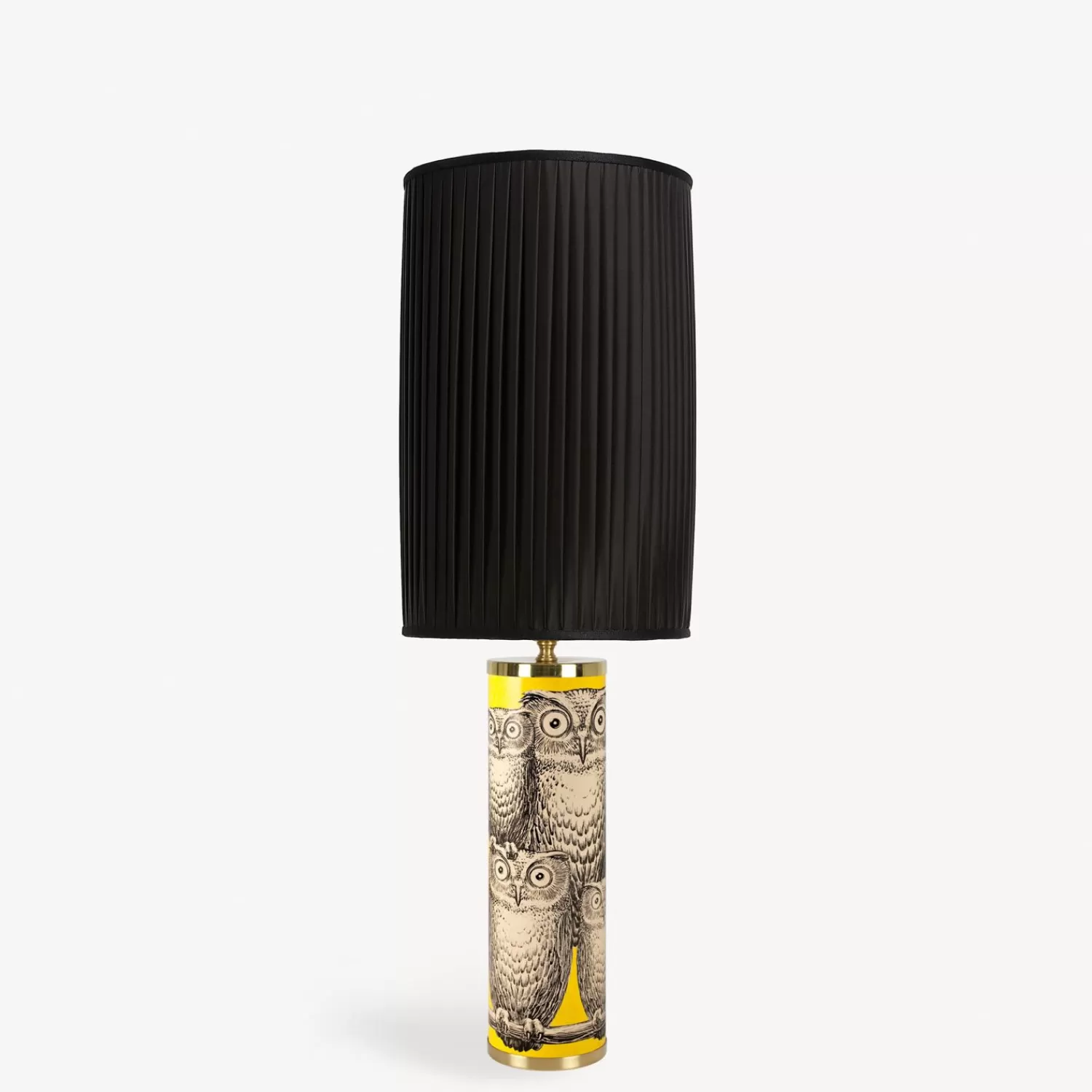 Lamps And Lampshades<Fornasetti Cylindrical Lamp Base Civette Multicolour