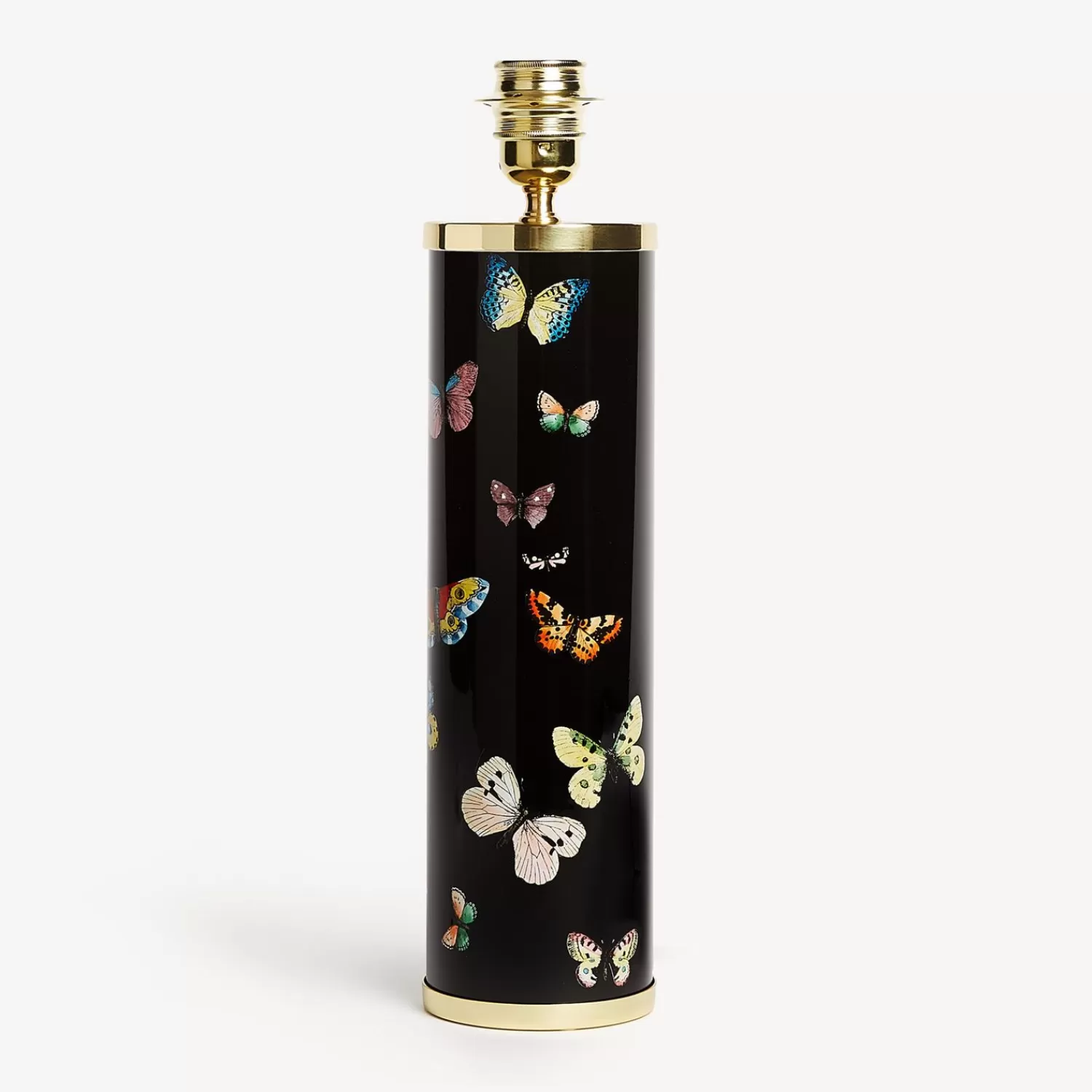 Lamps And Lampshades<Fornasetti Cylindrical Lamp Base Farfalle Multicolour