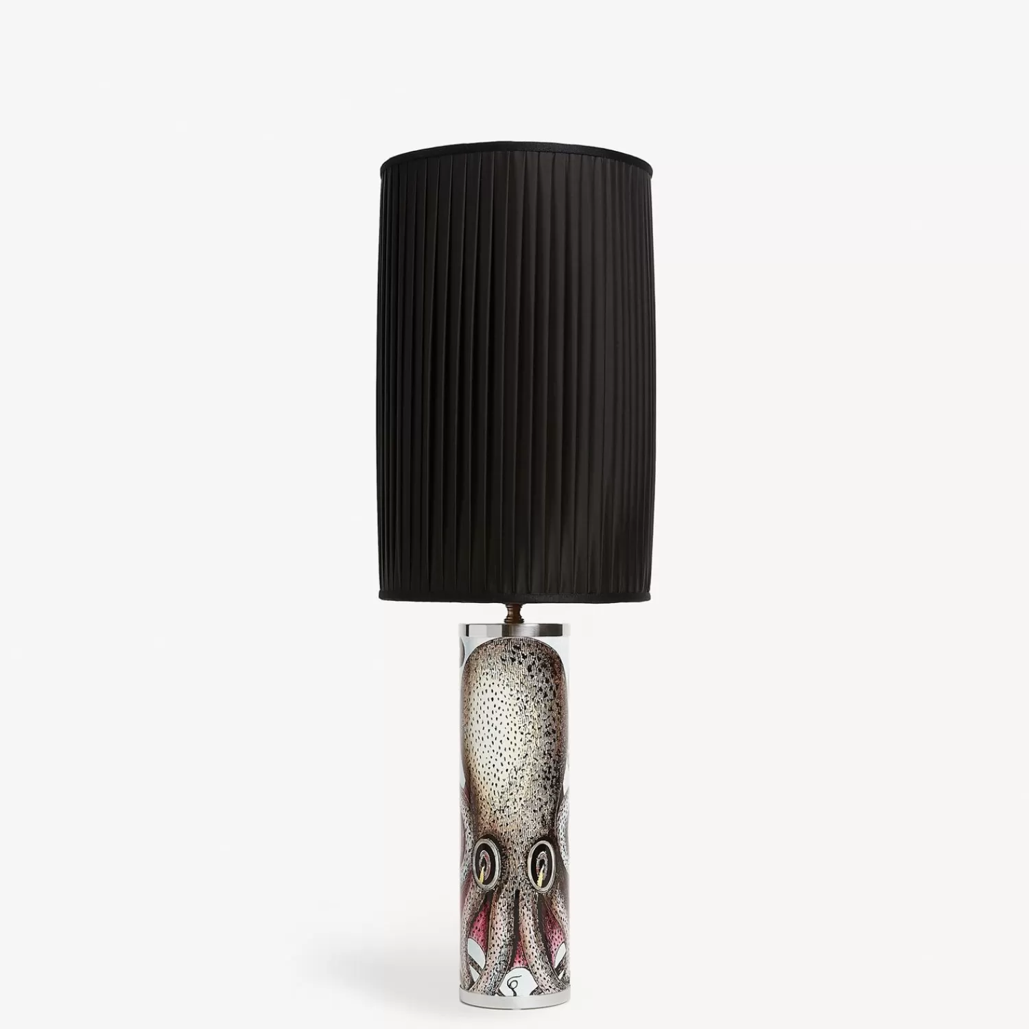 Lamps And Lampshades<Fornasetti Cylindrical Lamp Base Polipo Multicolour
