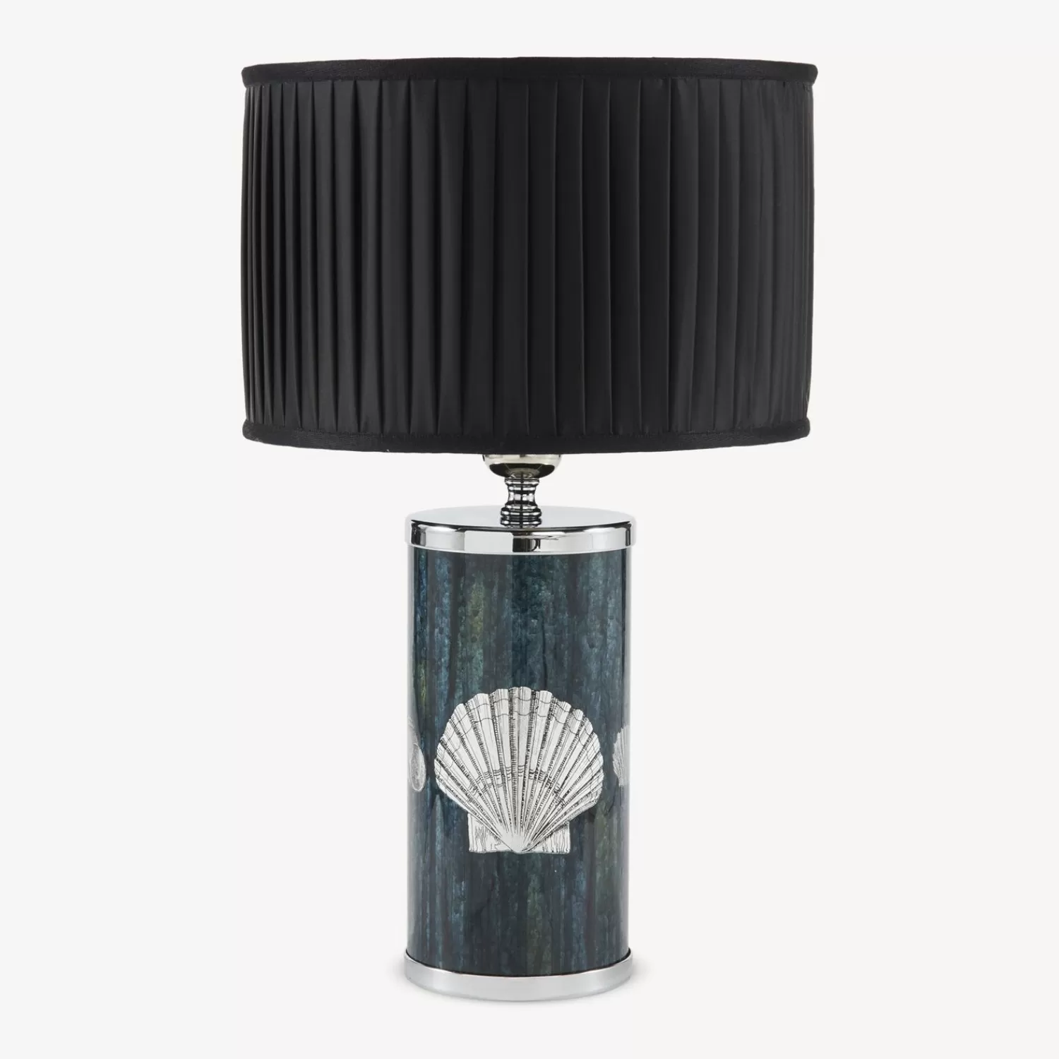 Lamps And Lampshades<Fornasetti Cylindrical Lampshade In Pleated Fabric Black