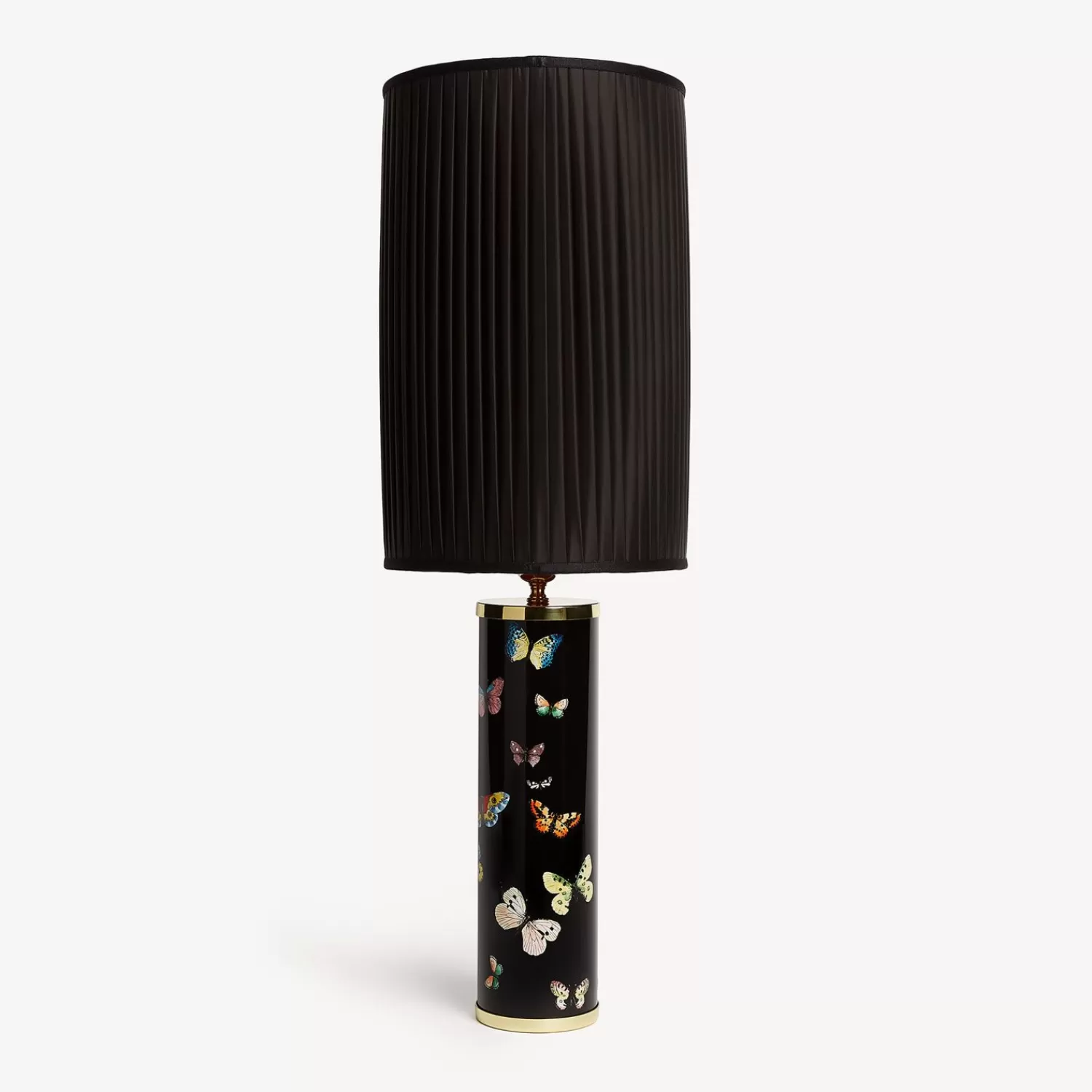 Lamps And Lampshades<Fornasetti Cylindrical Pleated Lampshade Black