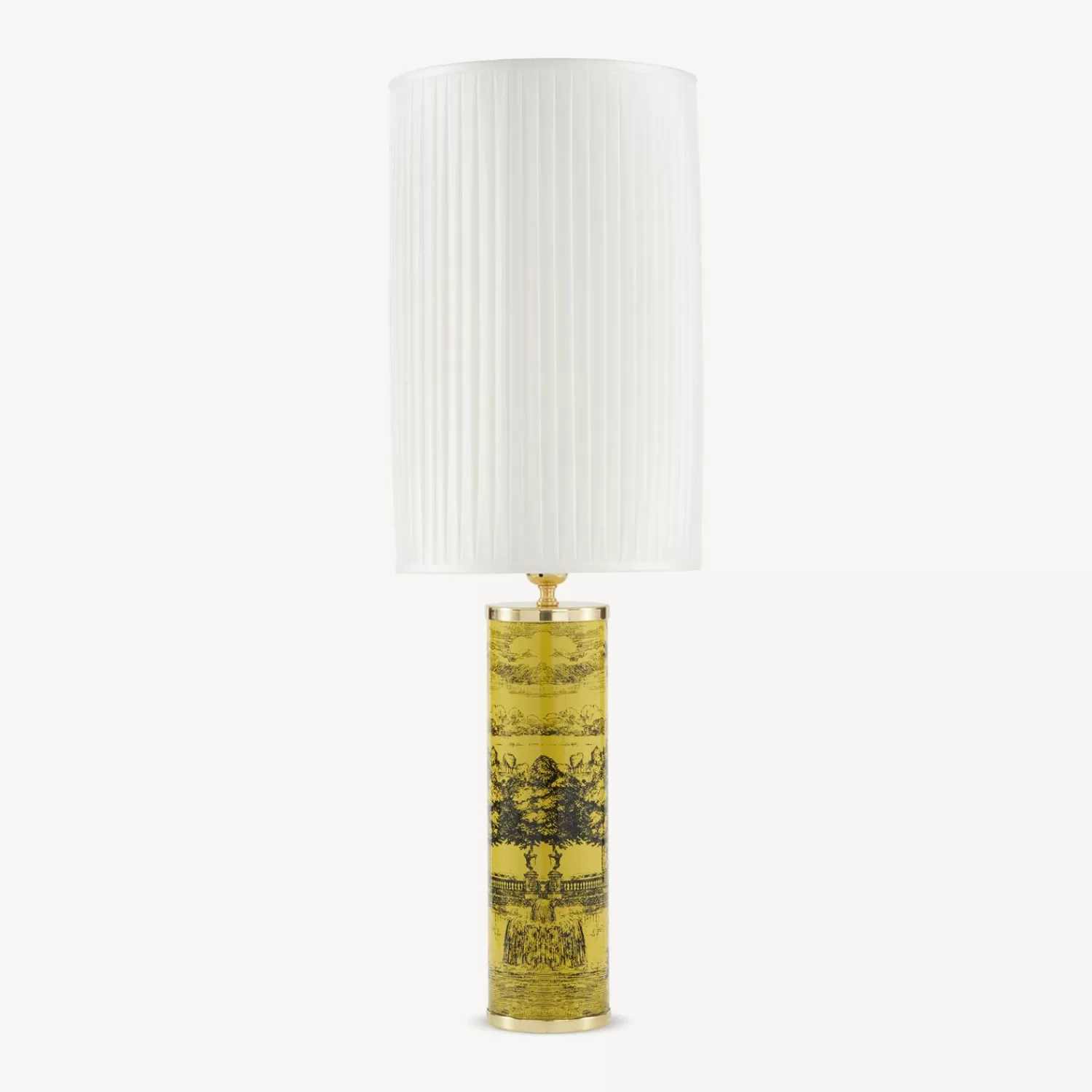 Lamps And Lampshades<Fornasetti Cylindrical Pleated Lampshade White