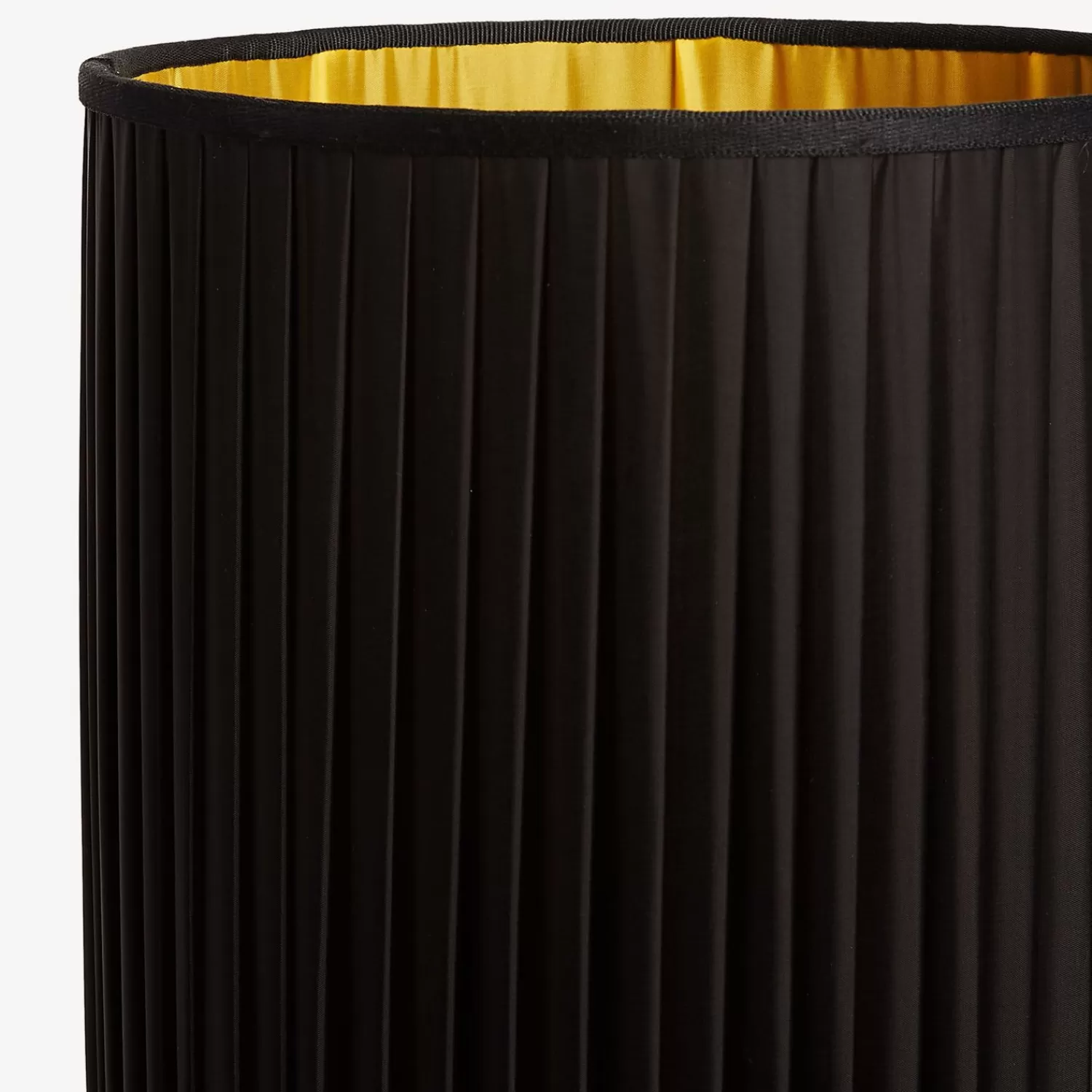 Lamps And Lampshades<Fornasetti Cylindrical Pleated Lampshade Black/Yellow