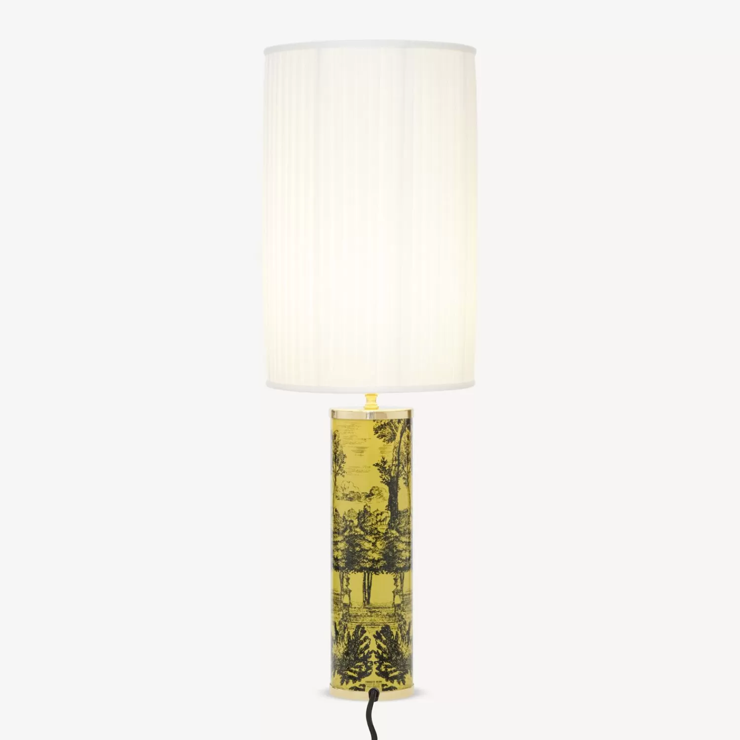 Lamps And Lampshades<Fornasetti Cylindrical Pleated Lampshade White