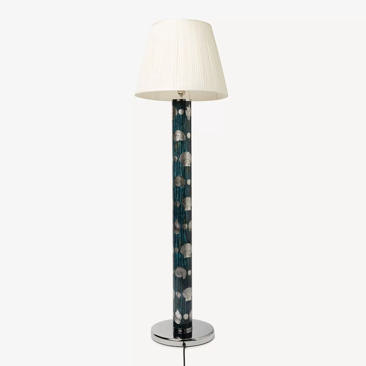 Lamps And Lampshades<Fornasetti Floor Lamp Giro Di Conchiglie Silver/Blue