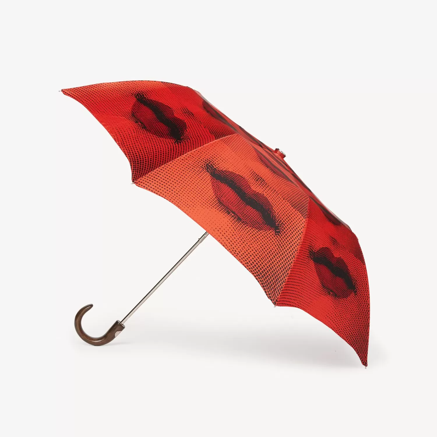 Umbrellas<Fornasetti Folding Umbrella Bocche White/Black/Red