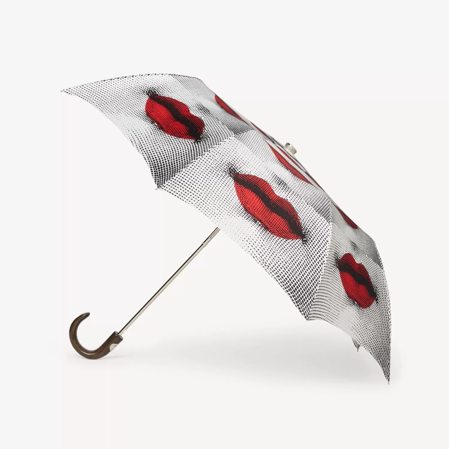 Umbrellas<Fornasetti Folding Umbrella Bocche White/Black/Red