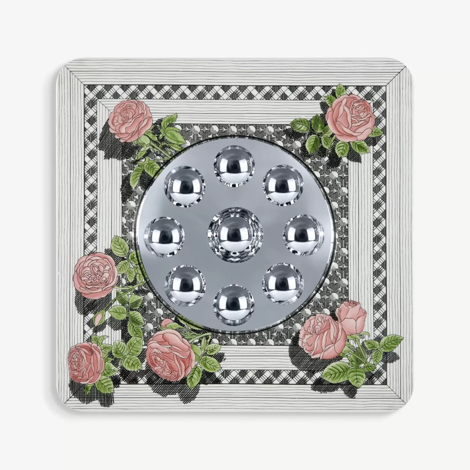 Design Mirrors<Fornasetti Frame With Bubbles Mirror Musciarabia Con Rose Multicolour