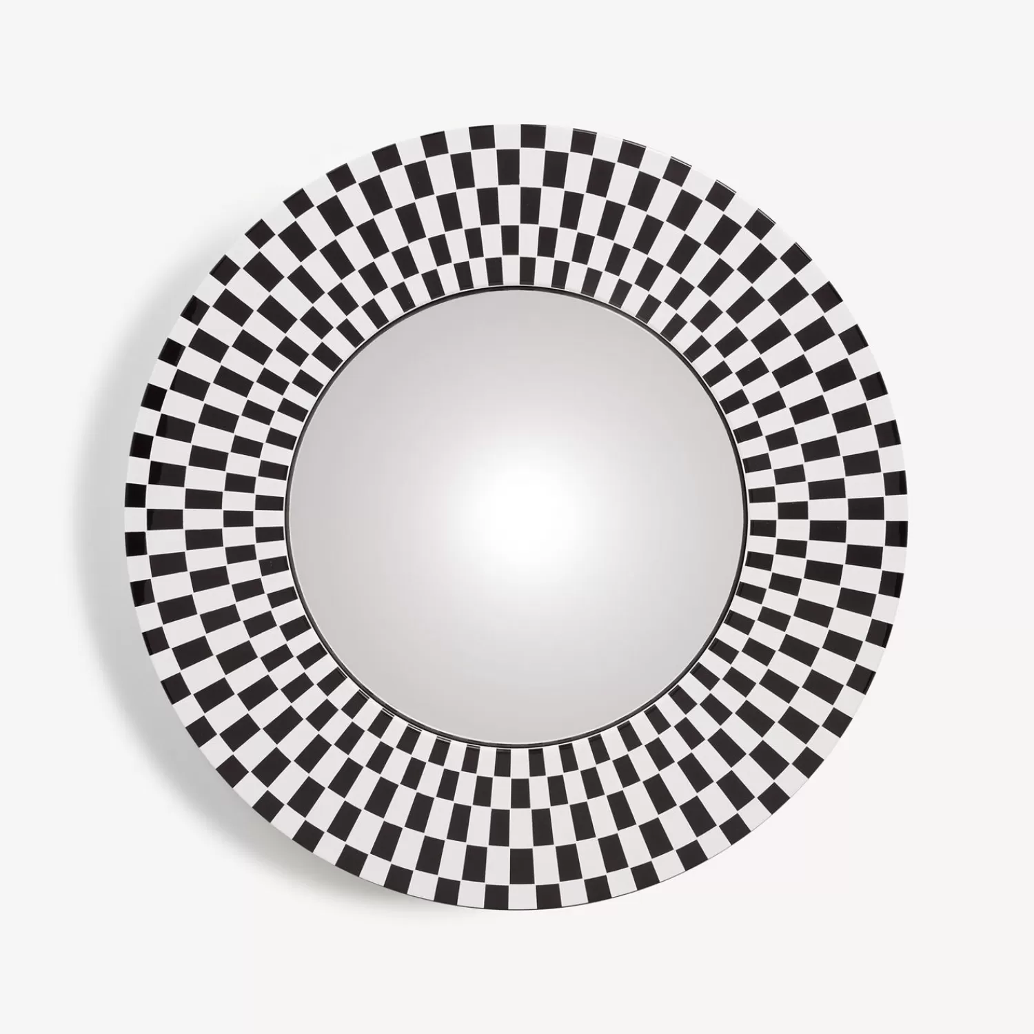 Design Mirrors<Fornasetti Frame With Convex Mirror Egocentrismo White/Black