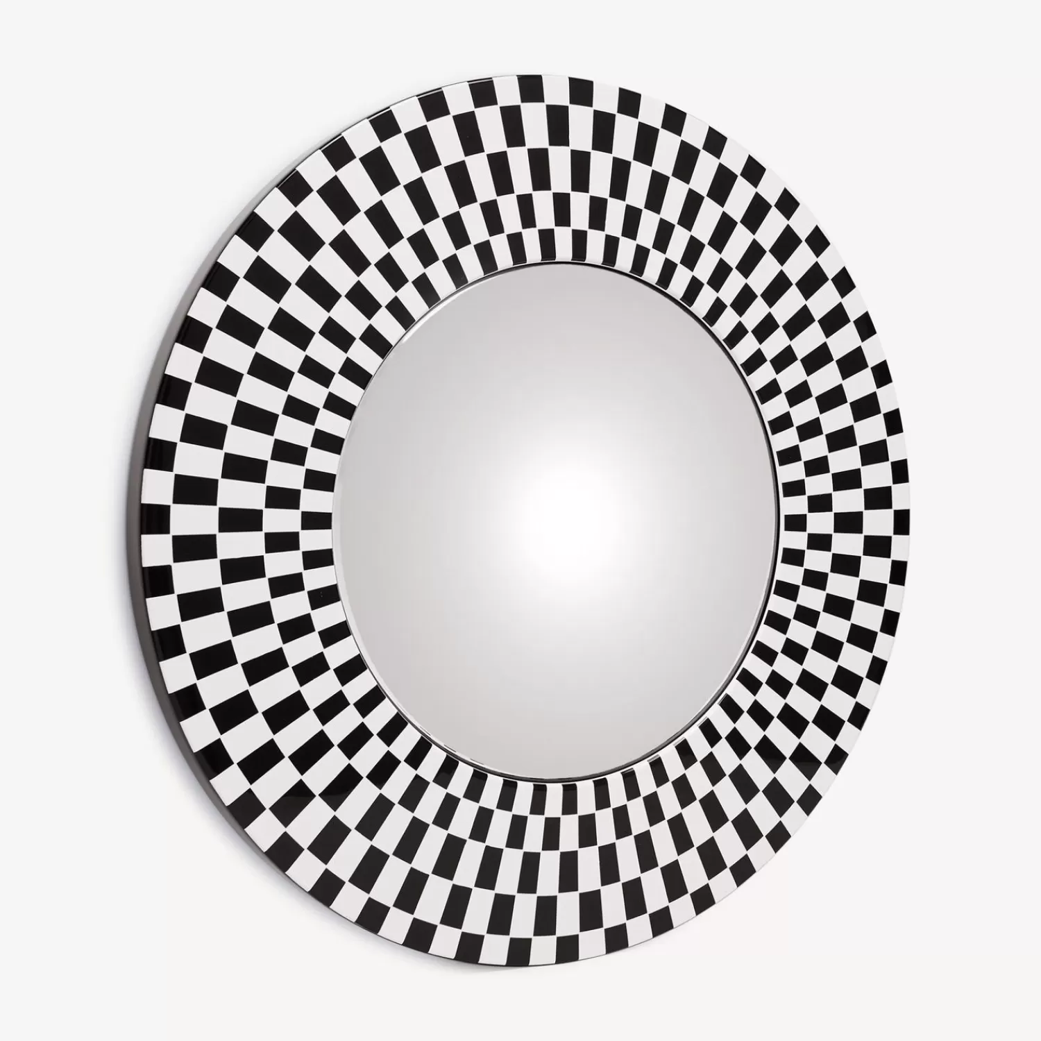 Design Mirrors<Fornasetti Frame With Convex Mirror Egocentrismo White/Black