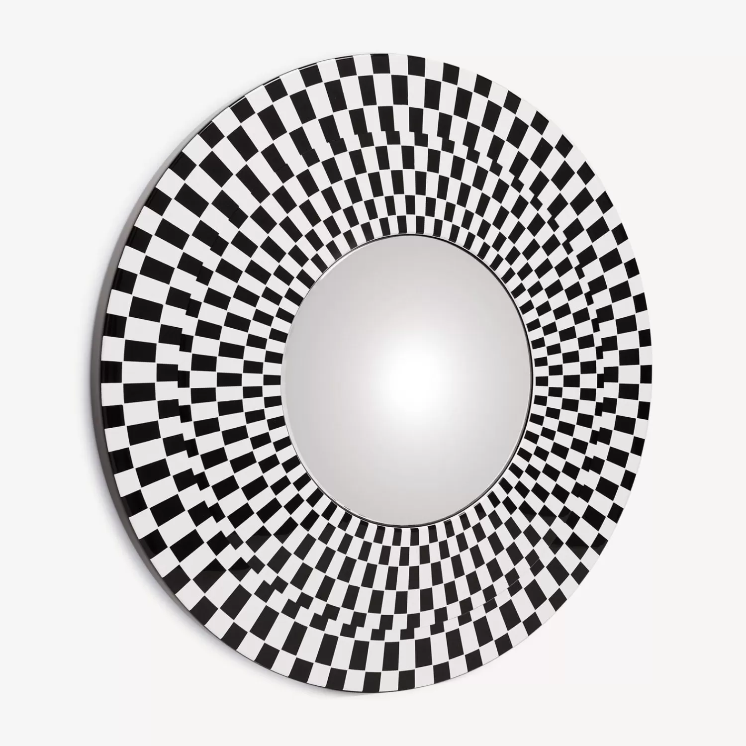 Design Mirrors<Fornasetti Frame With Convex Mirror Egocentrismo White/Black