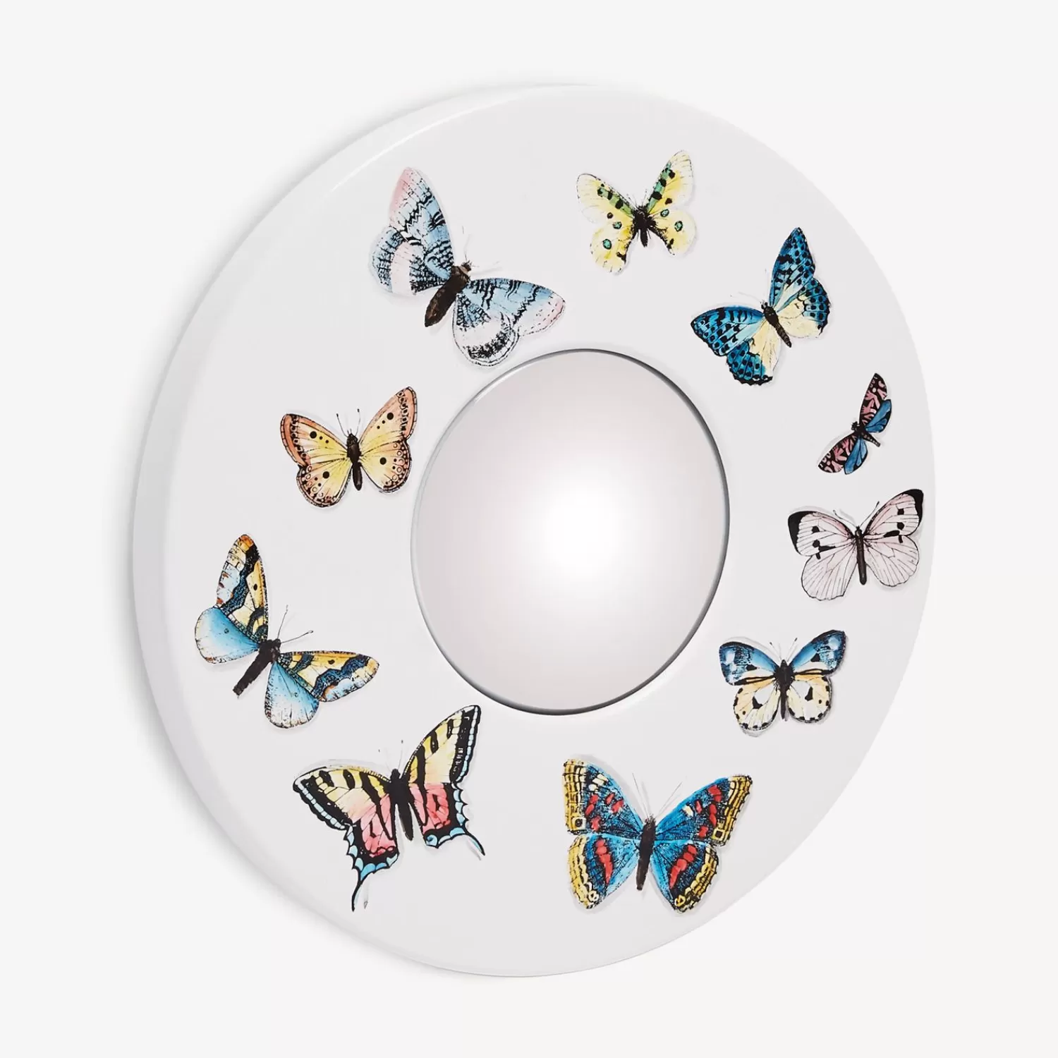 Design Mirrors<Fornasetti Frame With Convex Mirror Farfalle Multicolour
