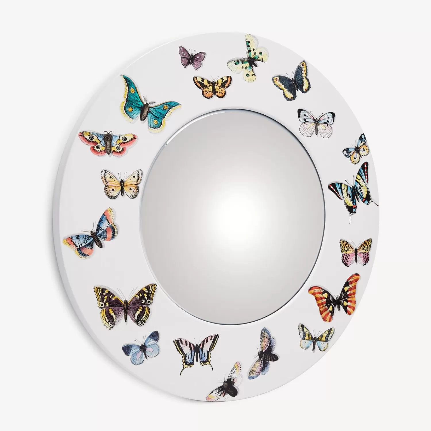 Design Mirrors<Fornasetti Frame With Convex Mirror Farfalle Multicolour