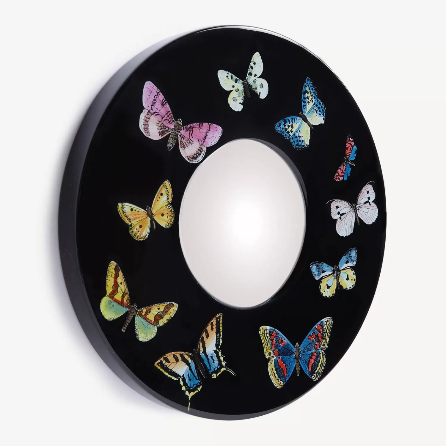 Design Mirrors<Fornasetti Frame With Convex Mirror Farfalle Multicolour