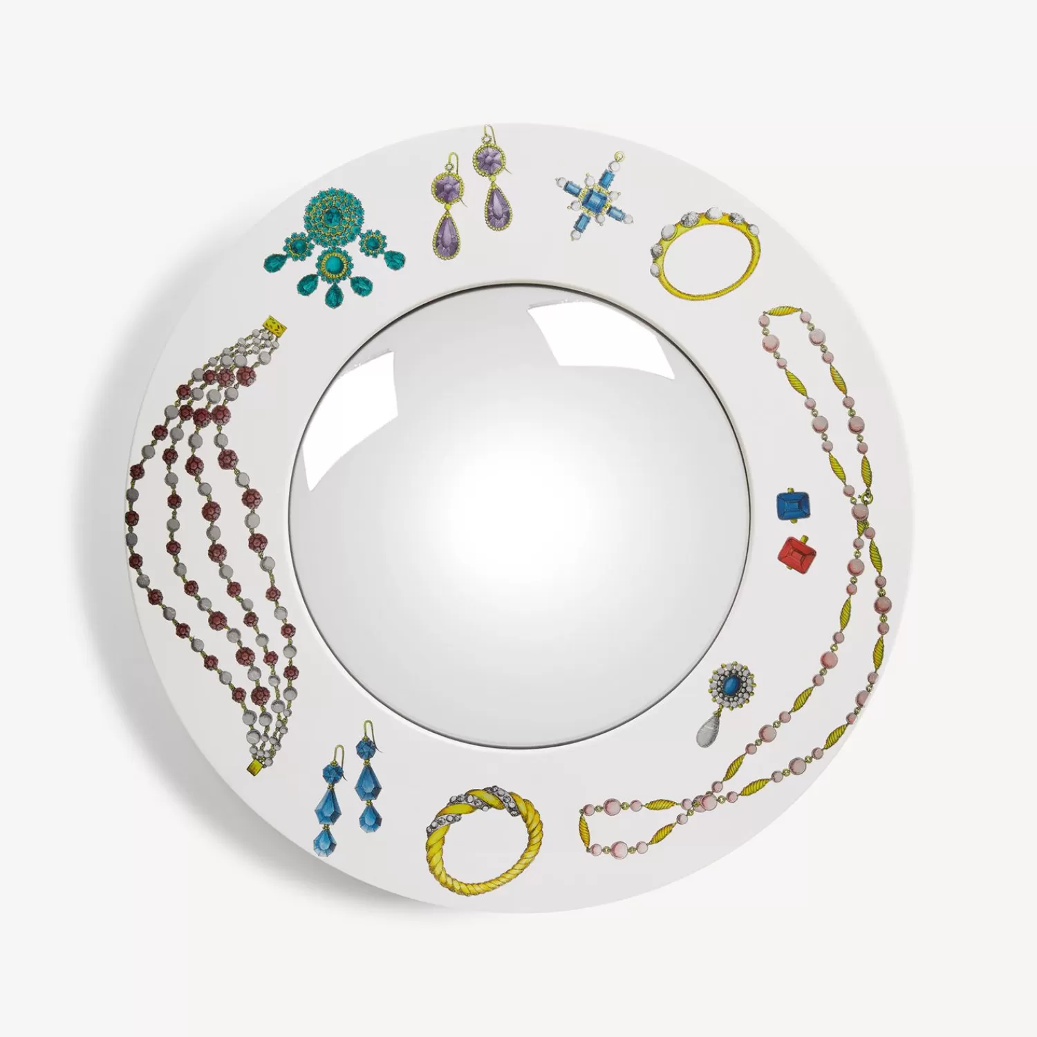 Design Mirrors<Fornasetti Frame With Convex Mirror Gioielli Multicolour