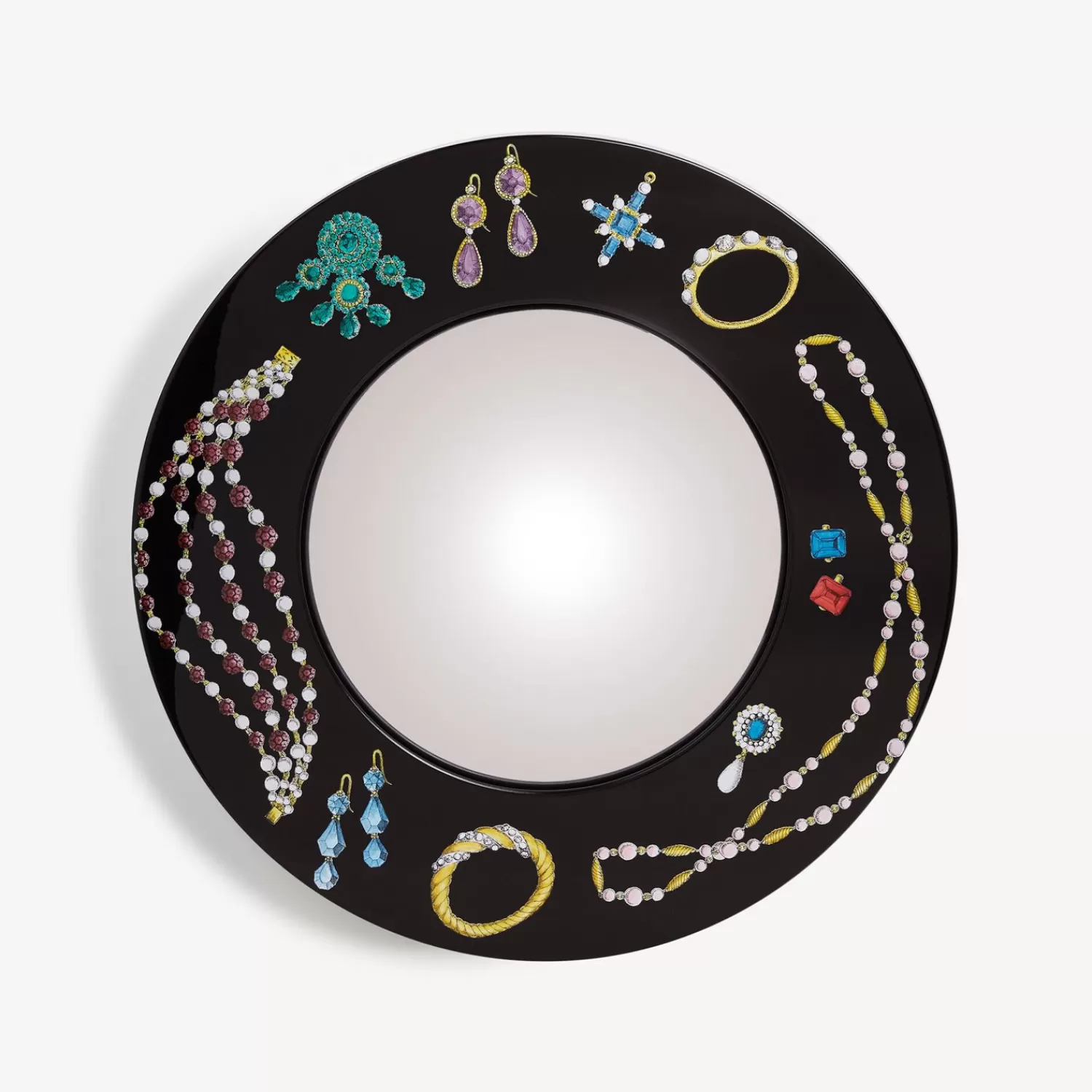 Design Mirrors<Fornasetti Frame With Convex Mirror Gioielli Multicolour