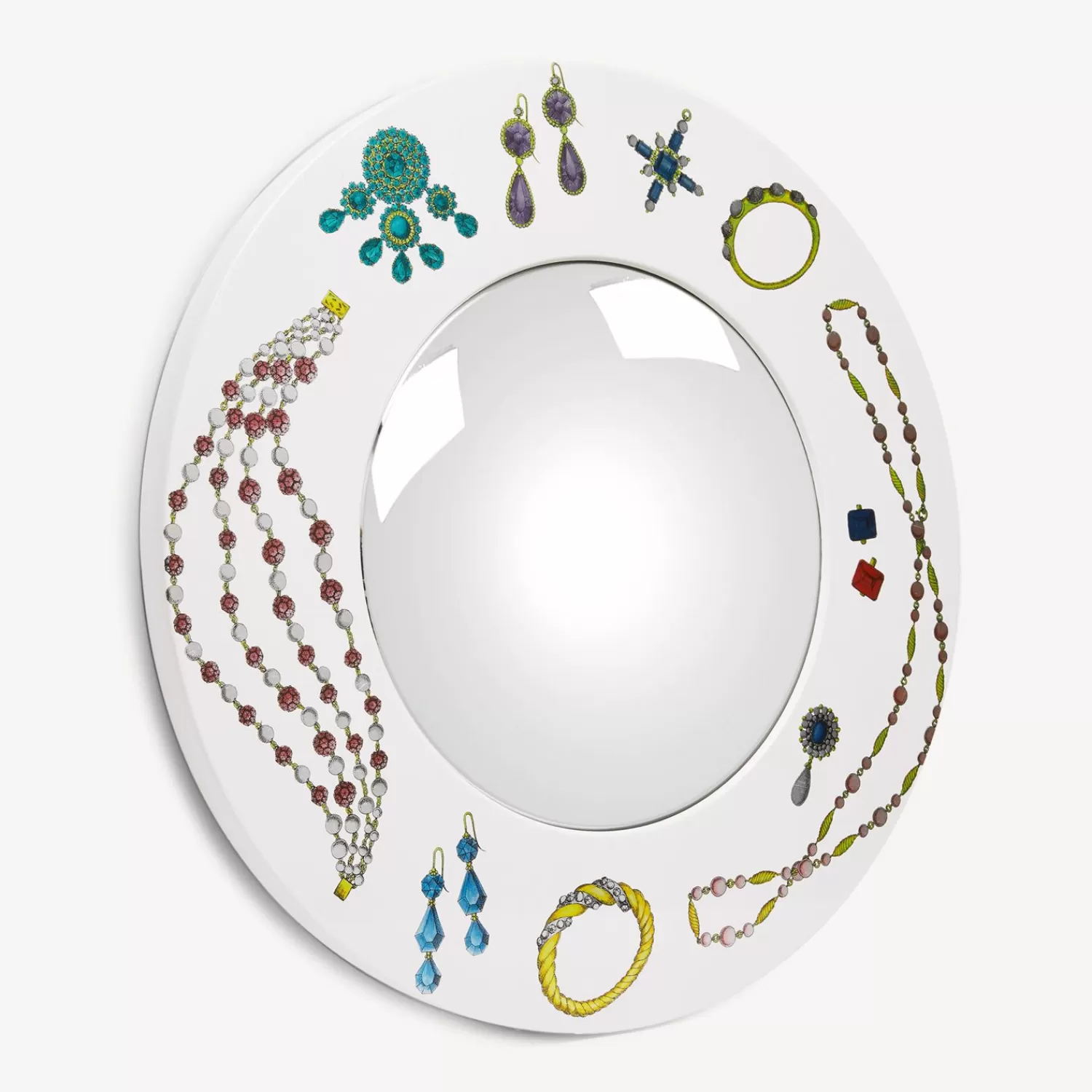 Design Mirrors<Fornasetti Frame With Convex Mirror Gioielli Multicolour
