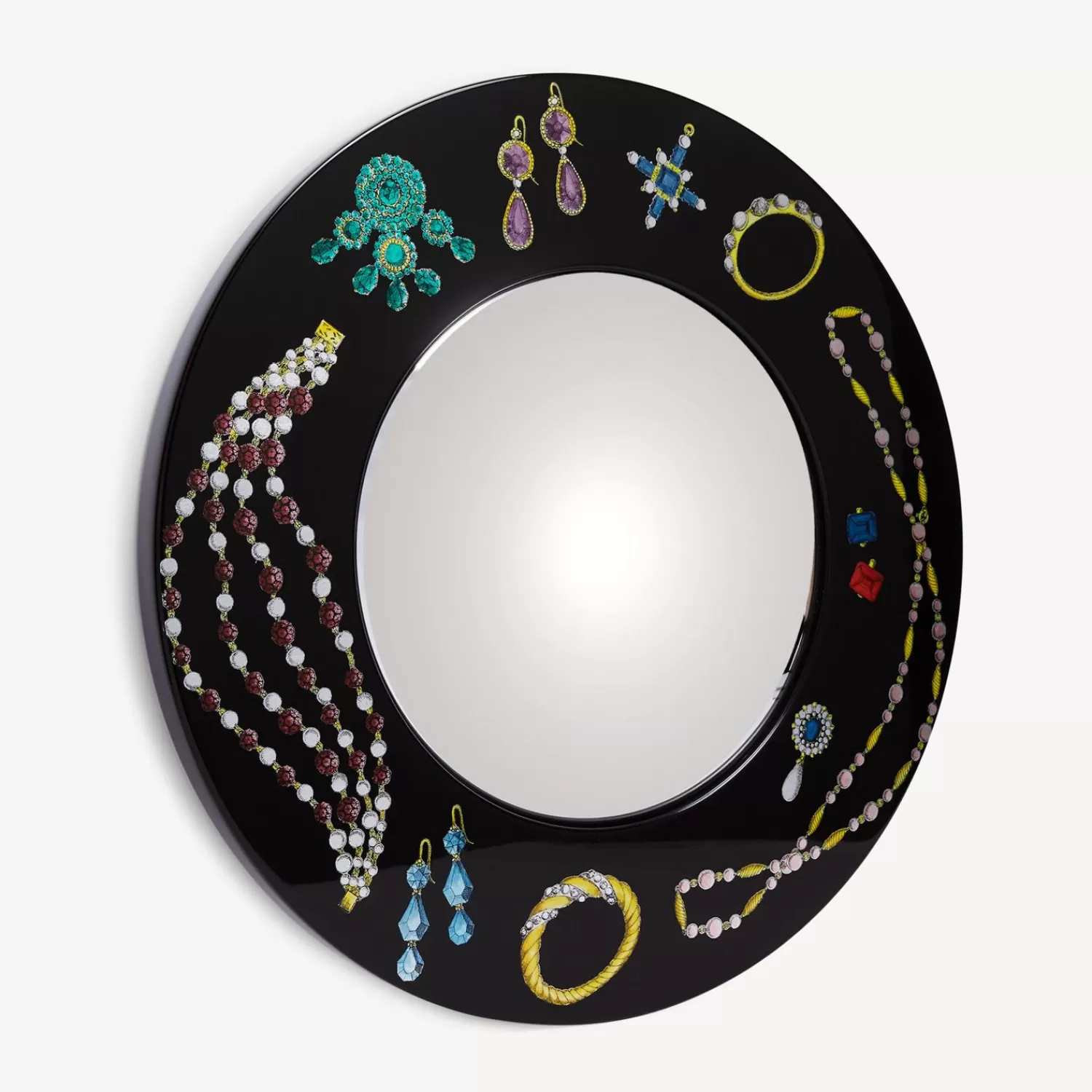 Design Mirrors<Fornasetti Frame With Convex Mirror Gioielli Multicolour