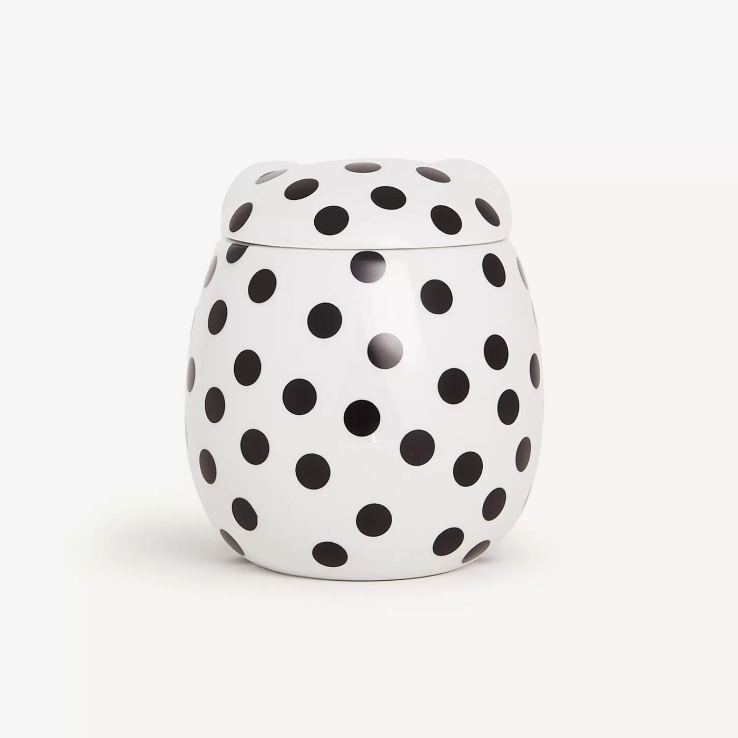 Small Containers<Fornasetti Jar Civetta Impallinata White/Black/Gold