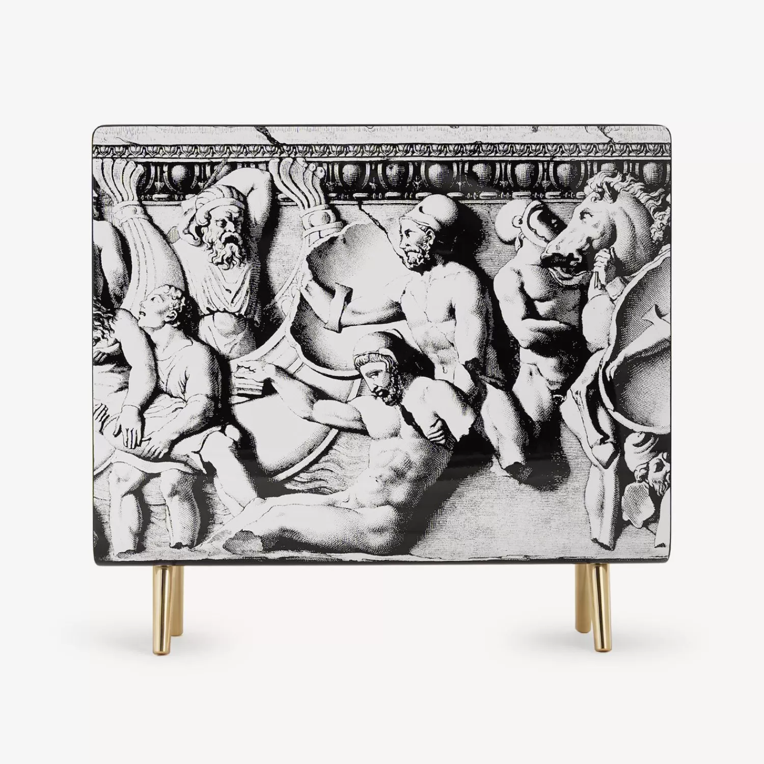 Magazine Racks<Fornasetti Magazine Rack Bassorilievo White/Black