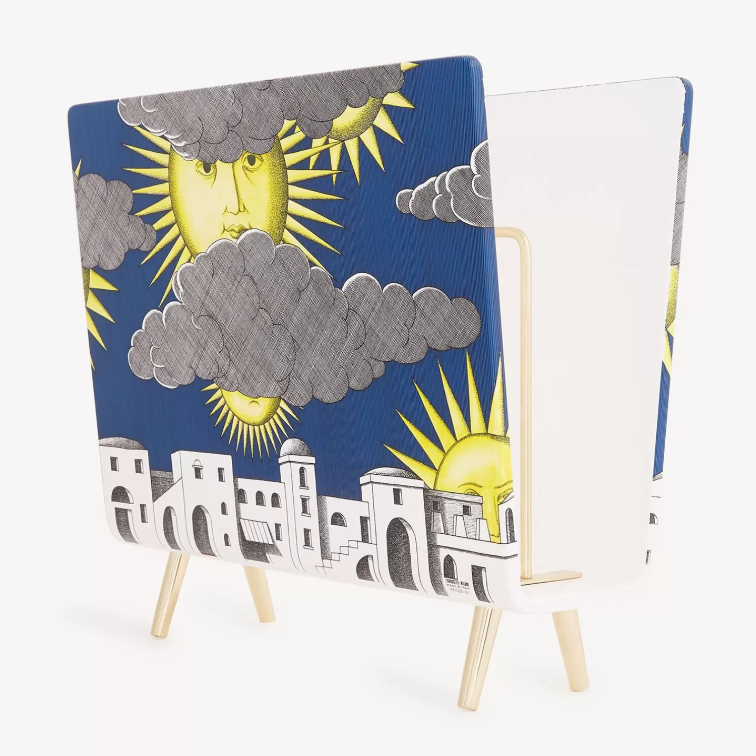 Magazine Racks<Fornasetti Magazine Rack Sole Di Capri Multicolour