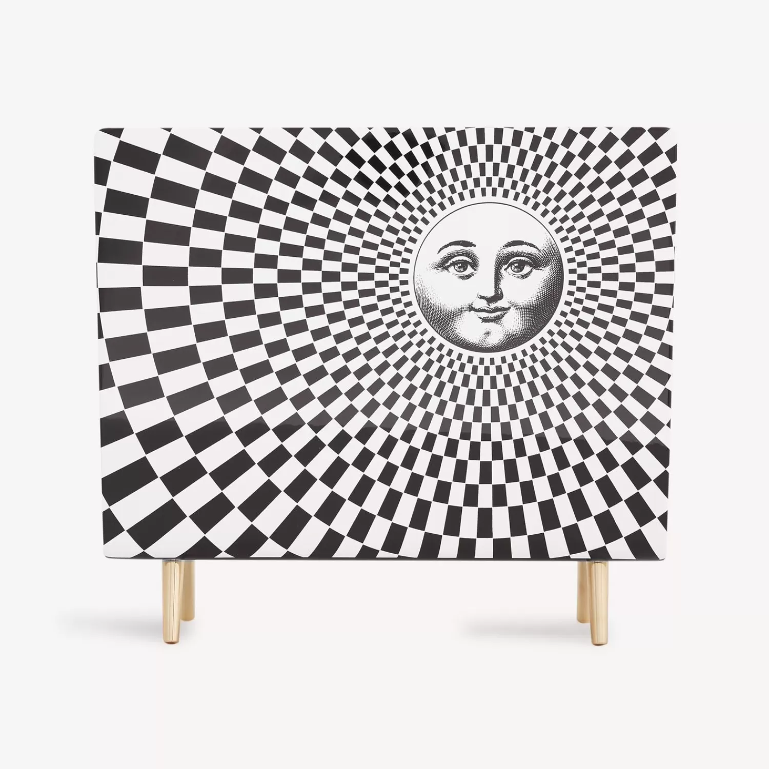 Magazine Racks<Fornasetti Magazine Rack Solecentrismo White/Black
