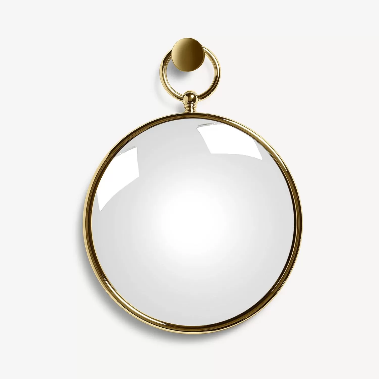 Design Mirrors<Fornasetti Magic Convex Mirror With Ring Brass