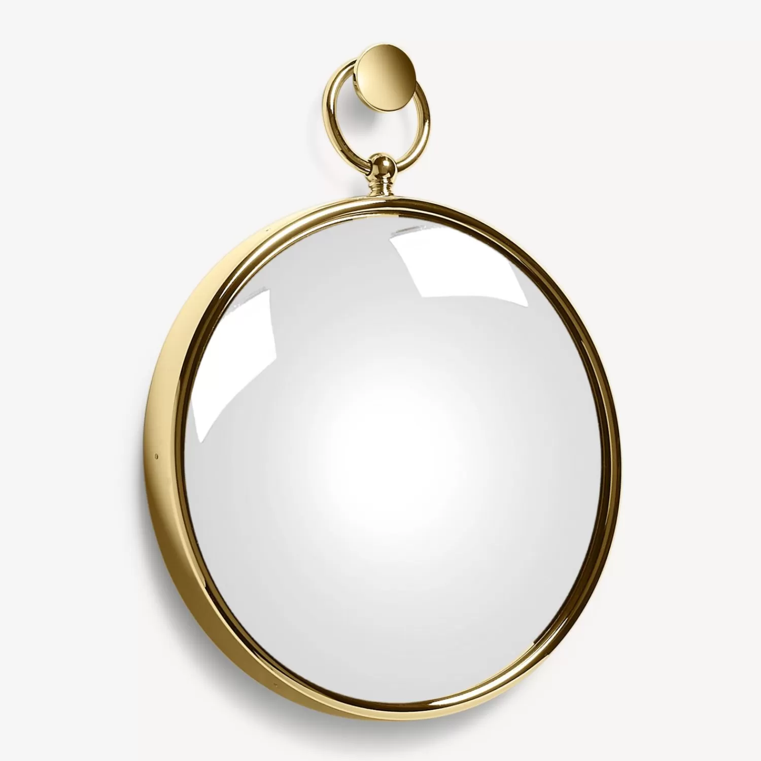 Design Mirrors<Fornasetti Magic Convex Mirror With Ring Brass