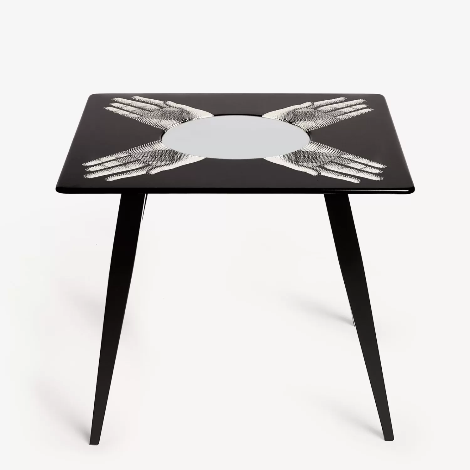 Tables<Fornasetti Magic Table Mani White/Black
